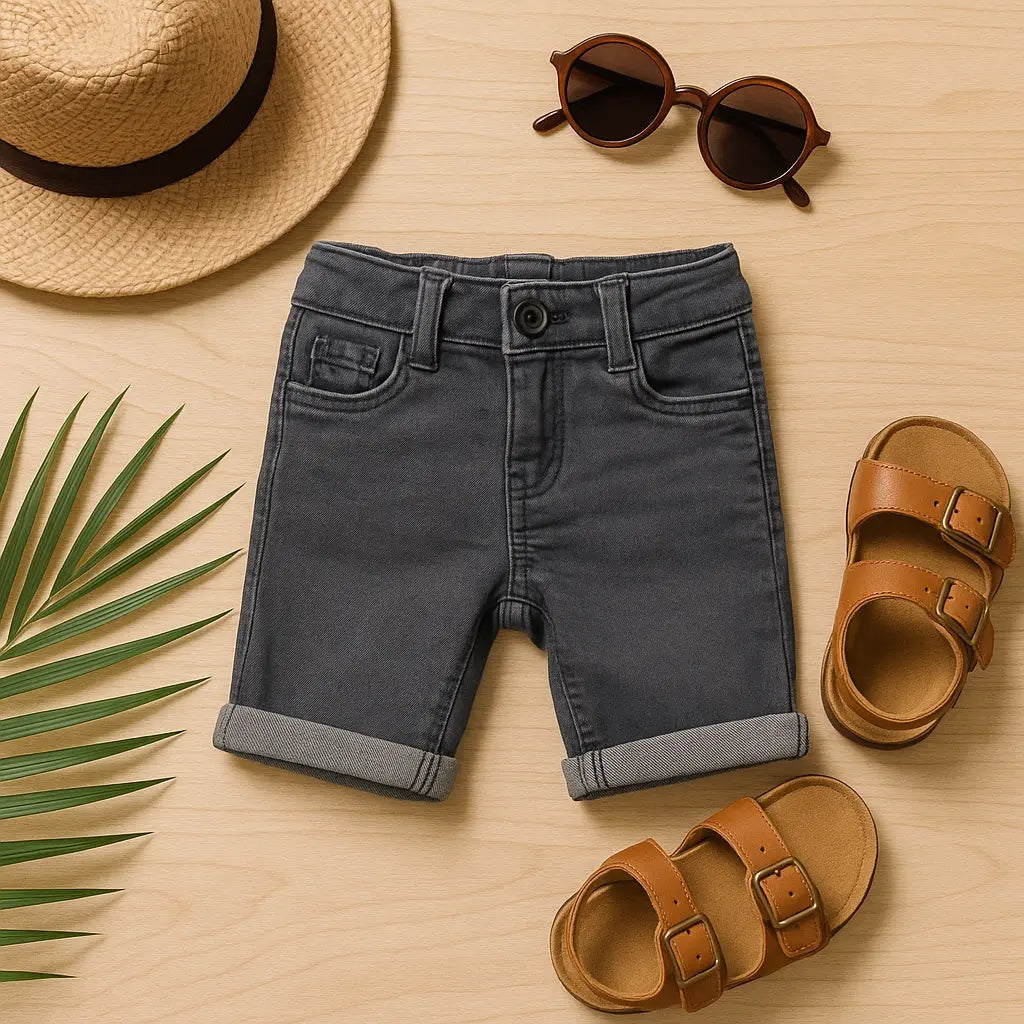 Bermuda jean garçon 3 ans Auchan bleu ou gris très bon état