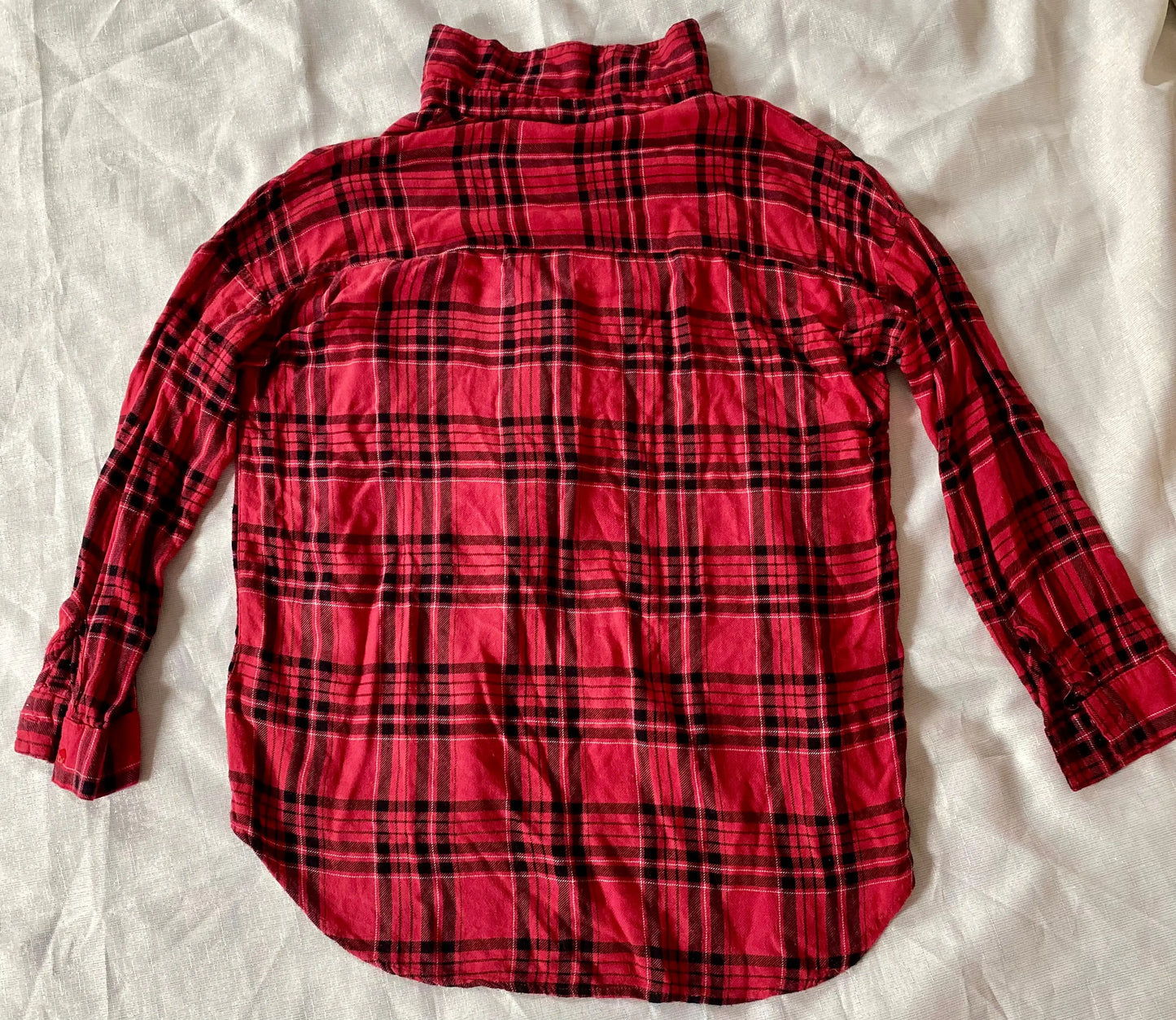 Chemise à Carreaux Femme Style Bûcheron Rouge/Noir/Blanc - Taille 38 gémo