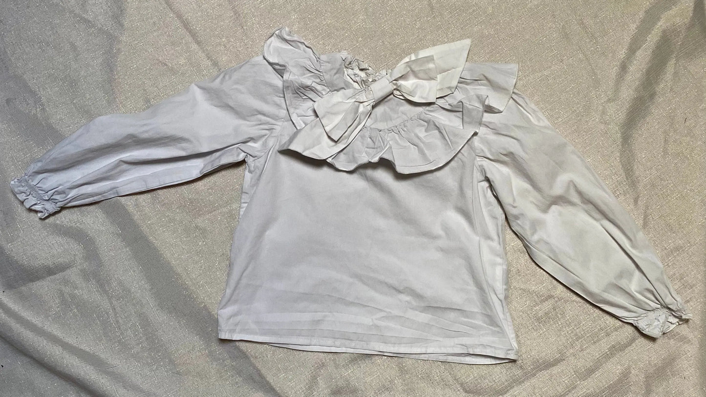 Blouse Fille Col Claudine - Taille 7 ans, Shein shein