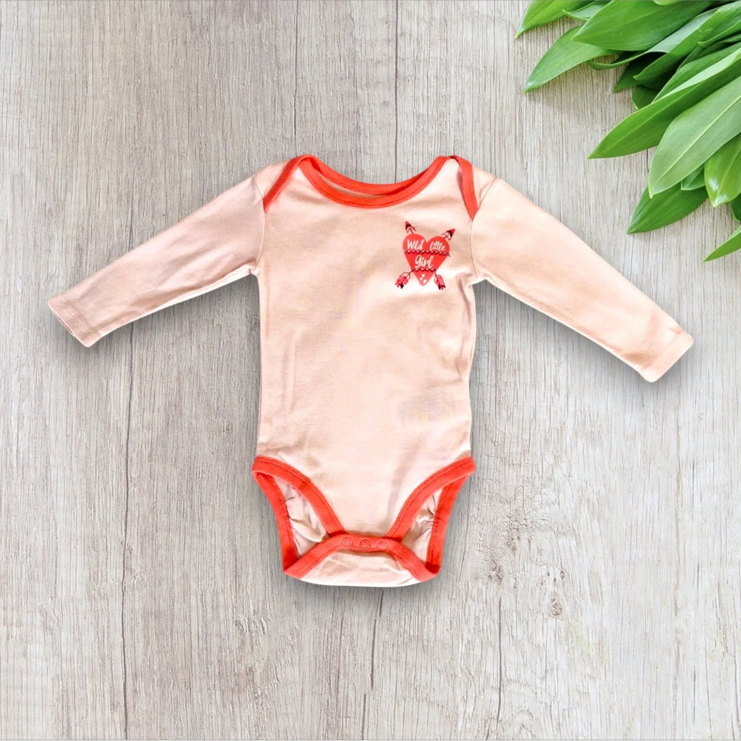 Body Bébé Fille 6Mois Rose - Coeur & Motifs Indiens Lupilu lidl