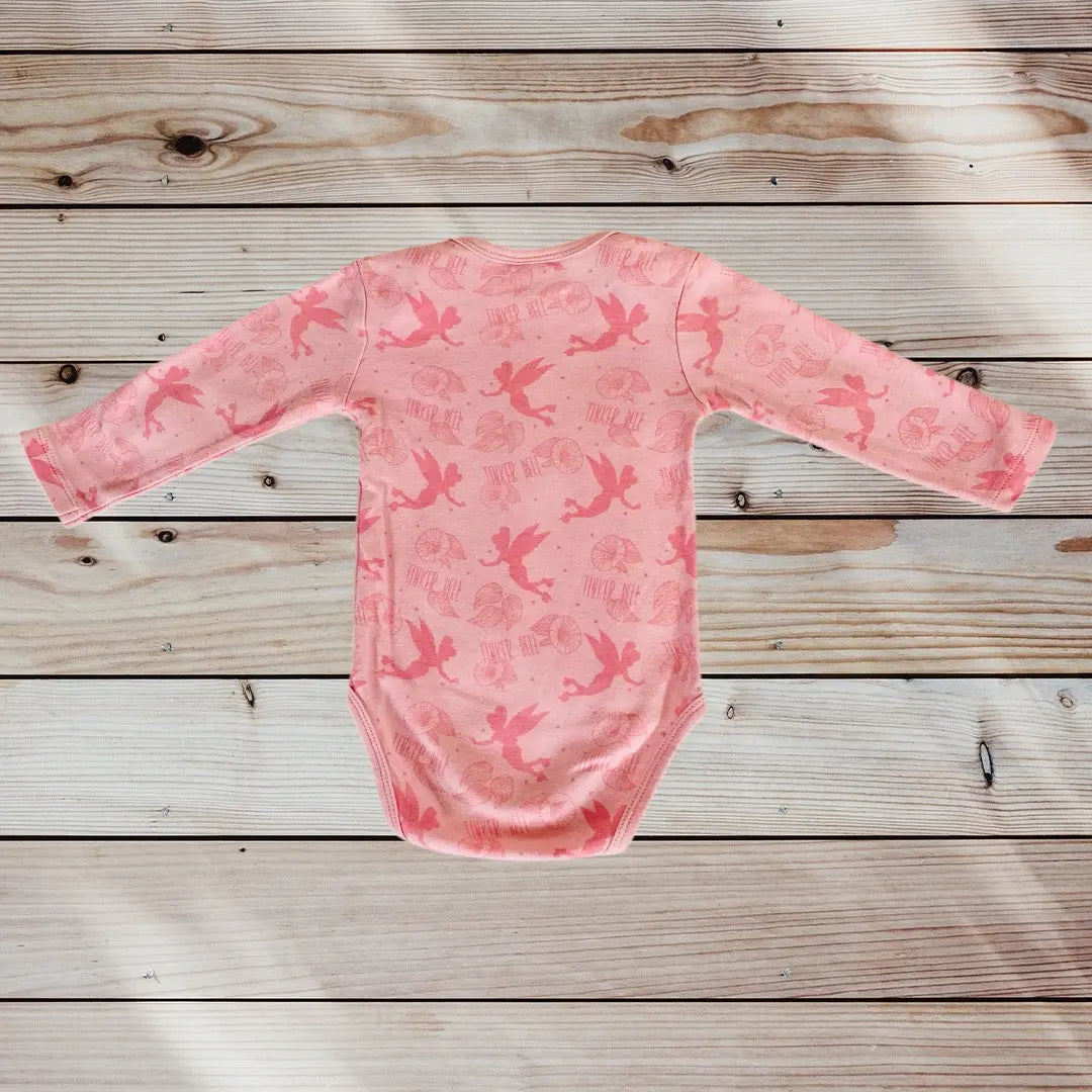 Body Bébé Fille Disney Tinker Bell 12 Mois - Rose Clair avec Motifs Fée Clochette disney
