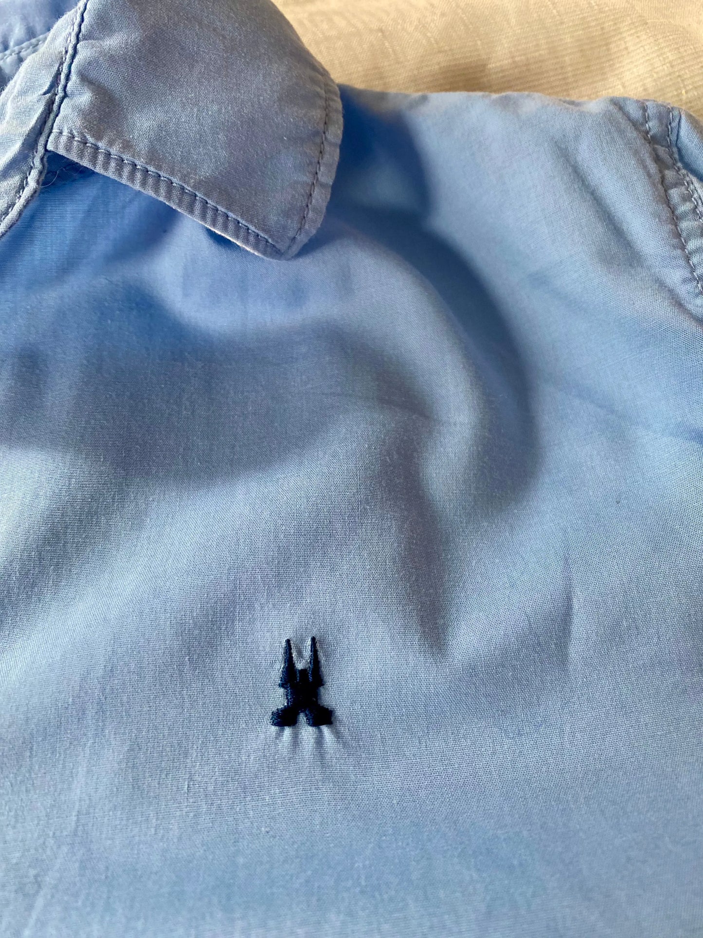 Chemise Femme Taille L Gaastra Bleu avec Logo Brodé gaastra