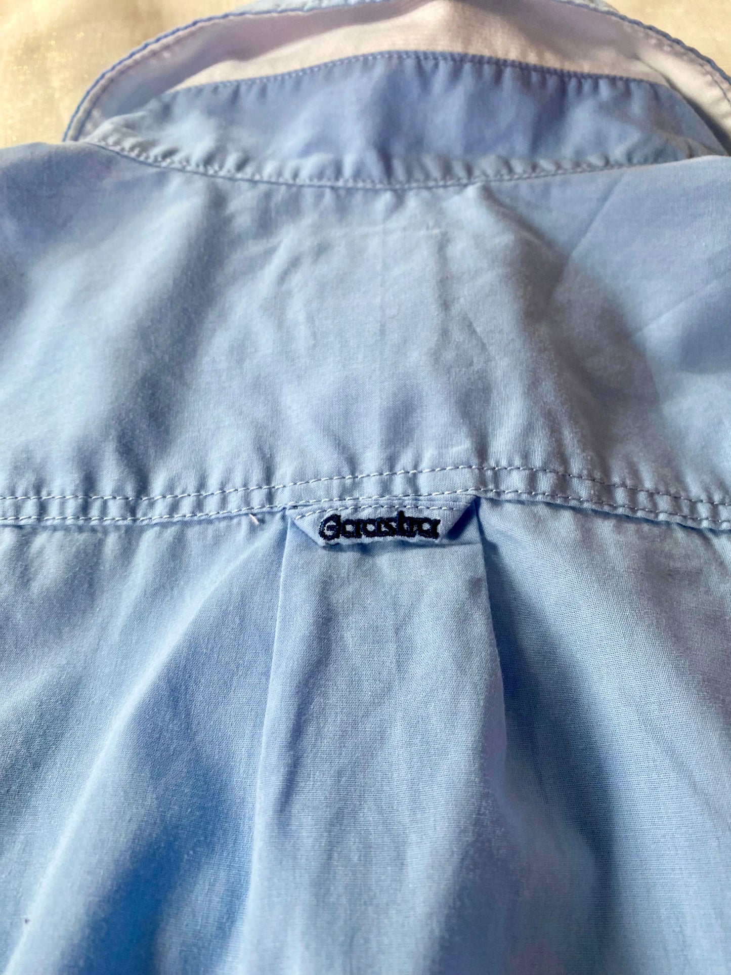 Chemise Femme Taille L Gaastra Bleu avec Logo Brodé gaastra