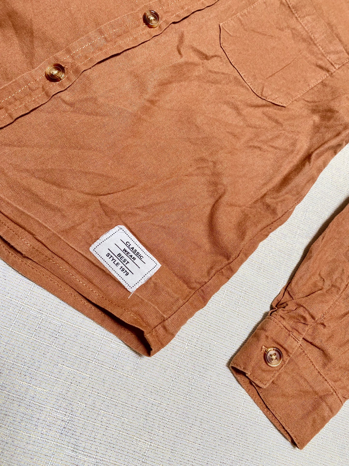 Chemise Garçon Manches Longues Col Mao - 5 ans, Shein shein