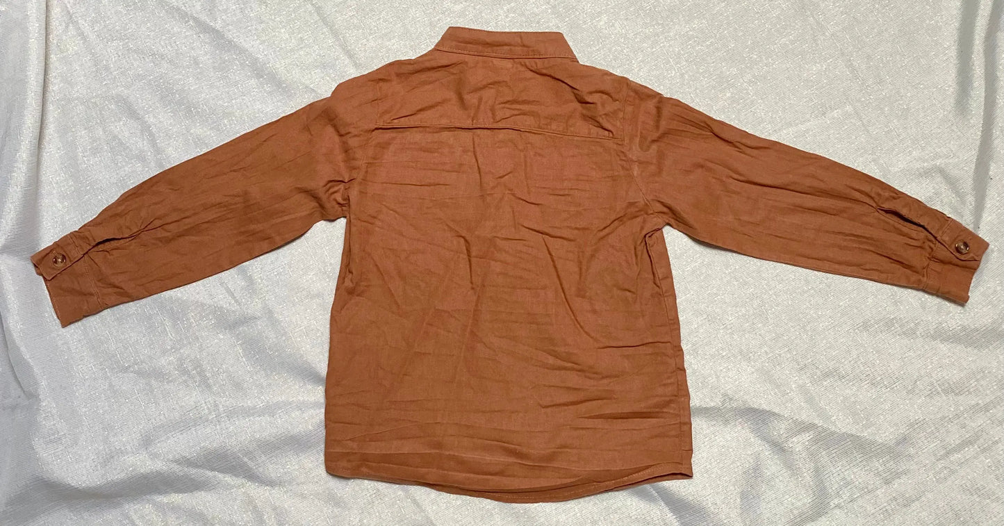 Chemise Garçon Manches Longues Col Mao - 5 ans, Shein shein