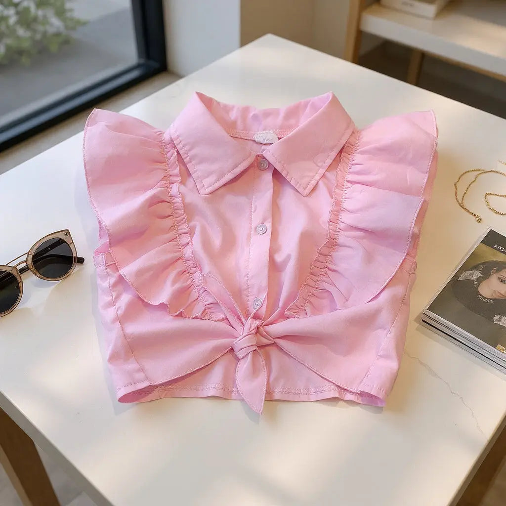 Chemise crop top fille – 7 ans – Shein – Rose – Très bon état shein