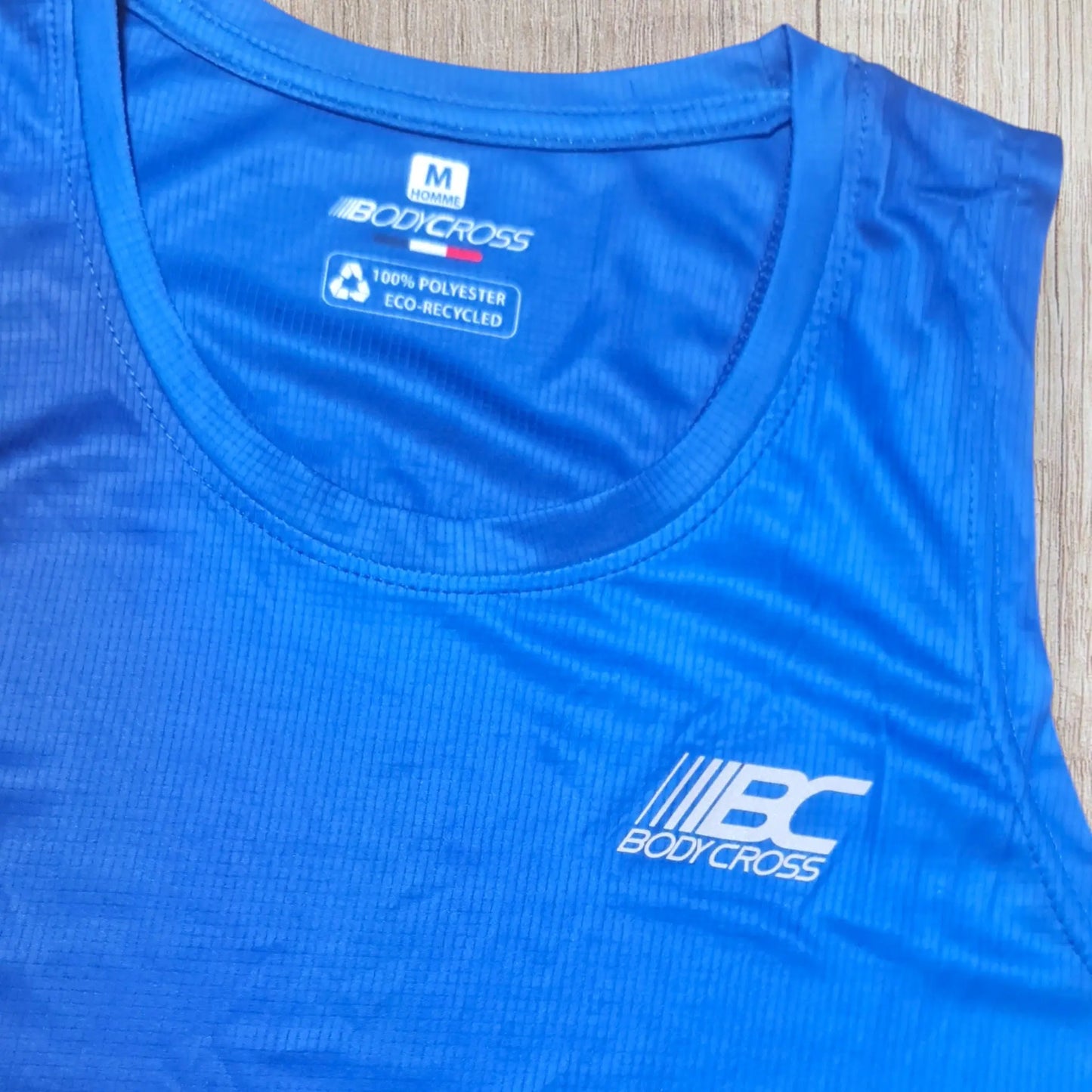 Débardeur sport homme Bodycross bleu taille M neuf avec étiquette