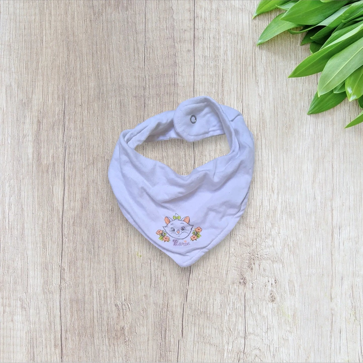 Ensemble 3 pièces bébé fille Disney Baby 3 mois – Marie Aristochats – body, legging corail et bavoir