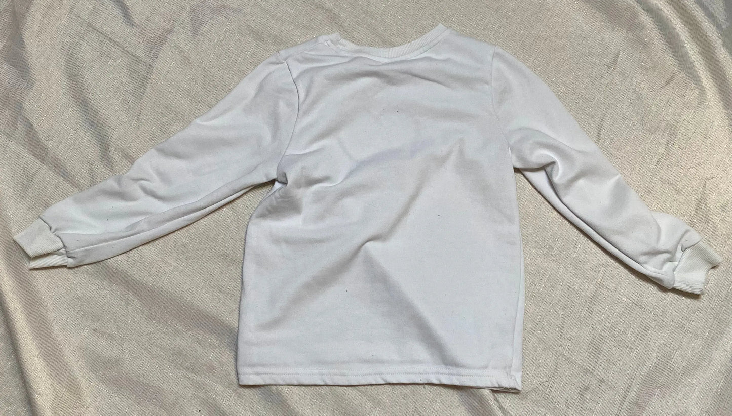 Ensemble Sweat et Jupe Patchwork Cœur - Fille 7 ans shein