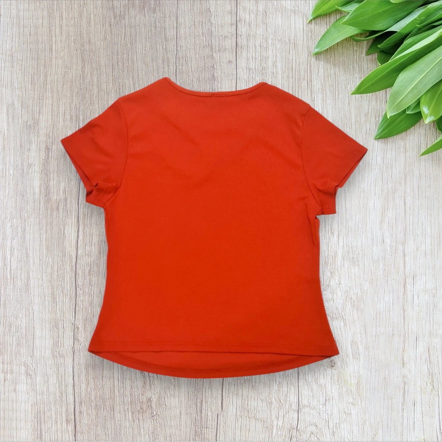Haut asymétrique femme – XXL – SHEIN – Orange rainuré – Très bon état shein