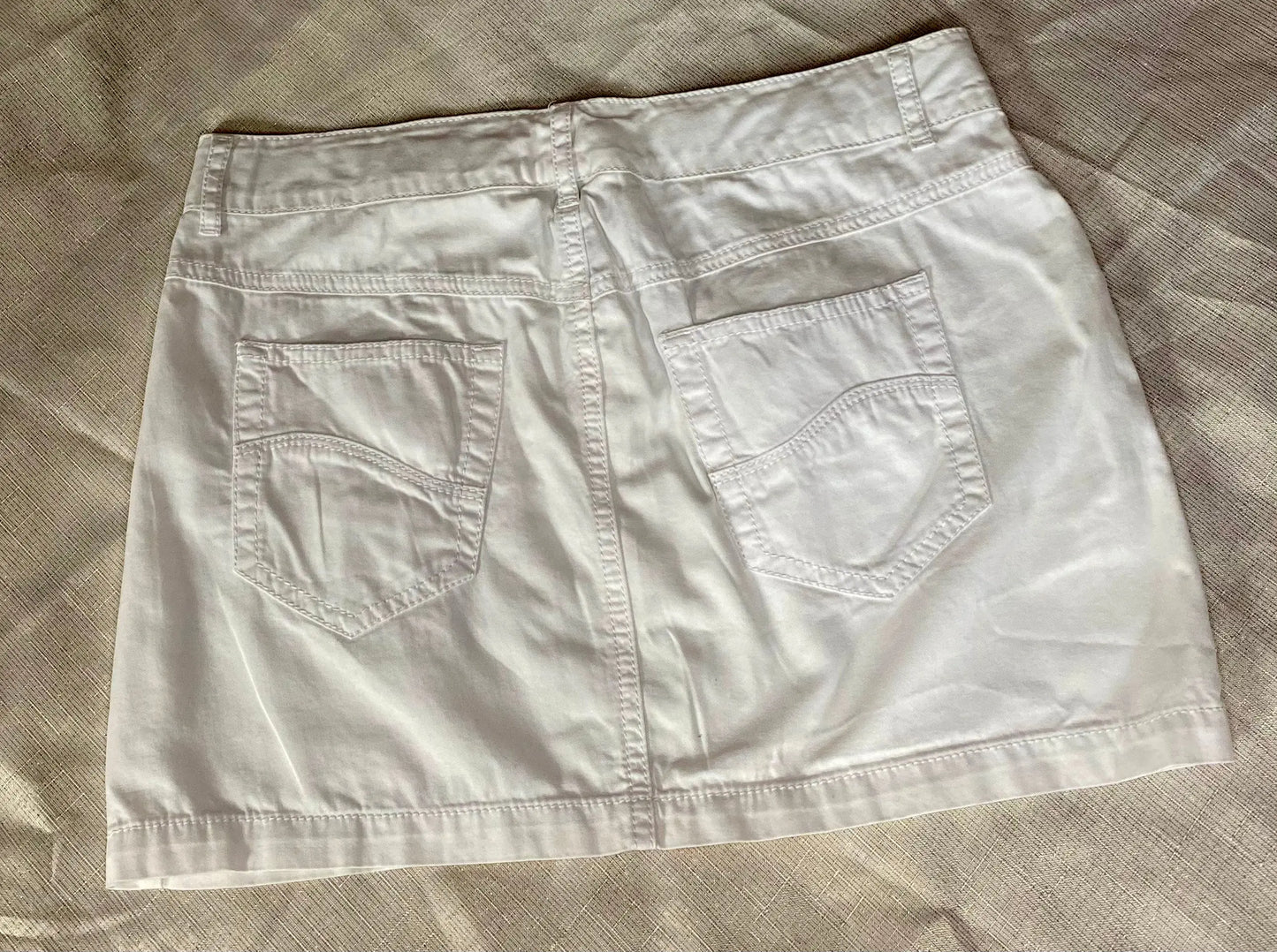 Jupe Courte Style Jean Blanche Fille 12 ans - Benetton Benetton