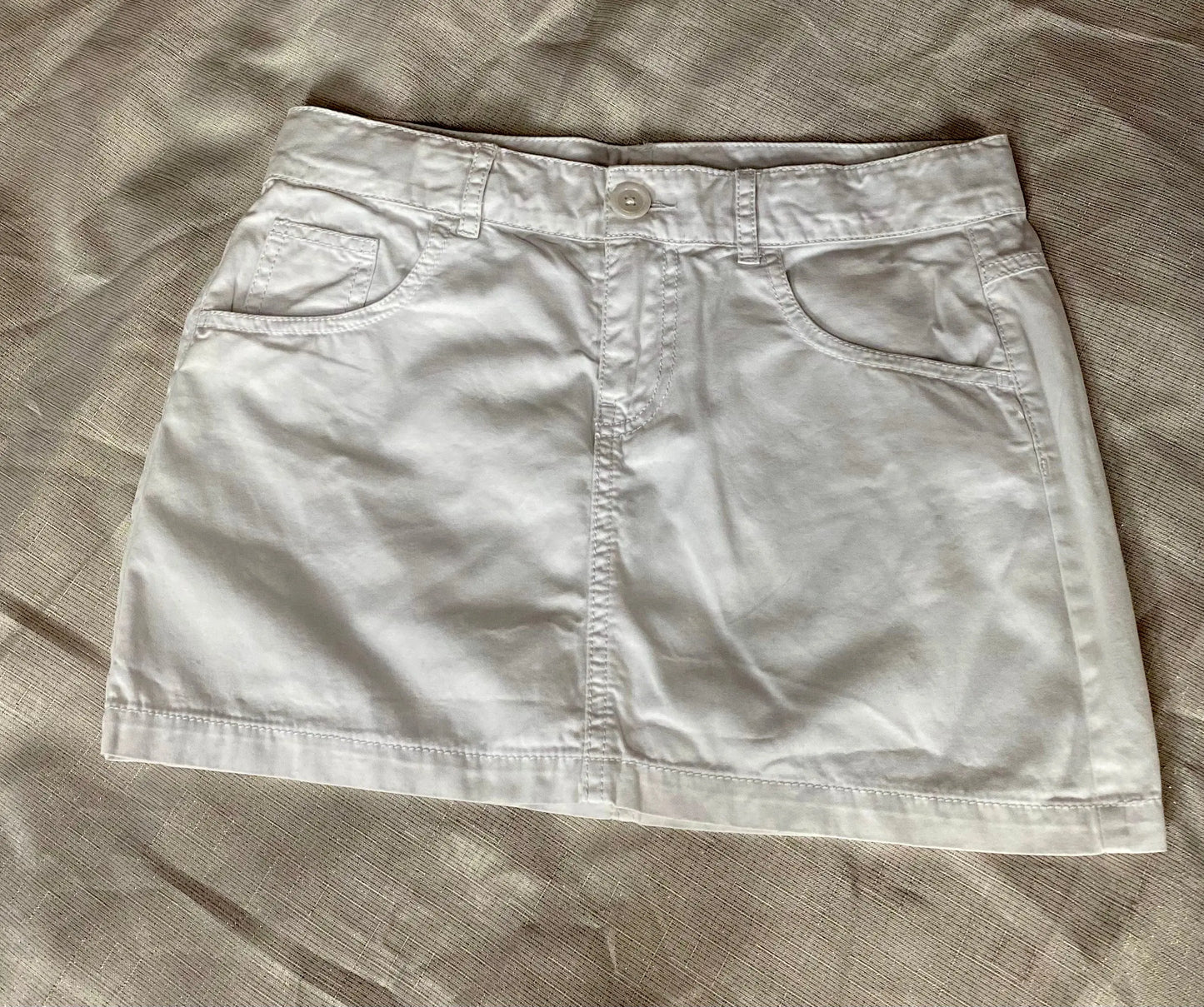 Jupe Courte Style Jean Blanche Fille 12 ans - Benetton Benetton