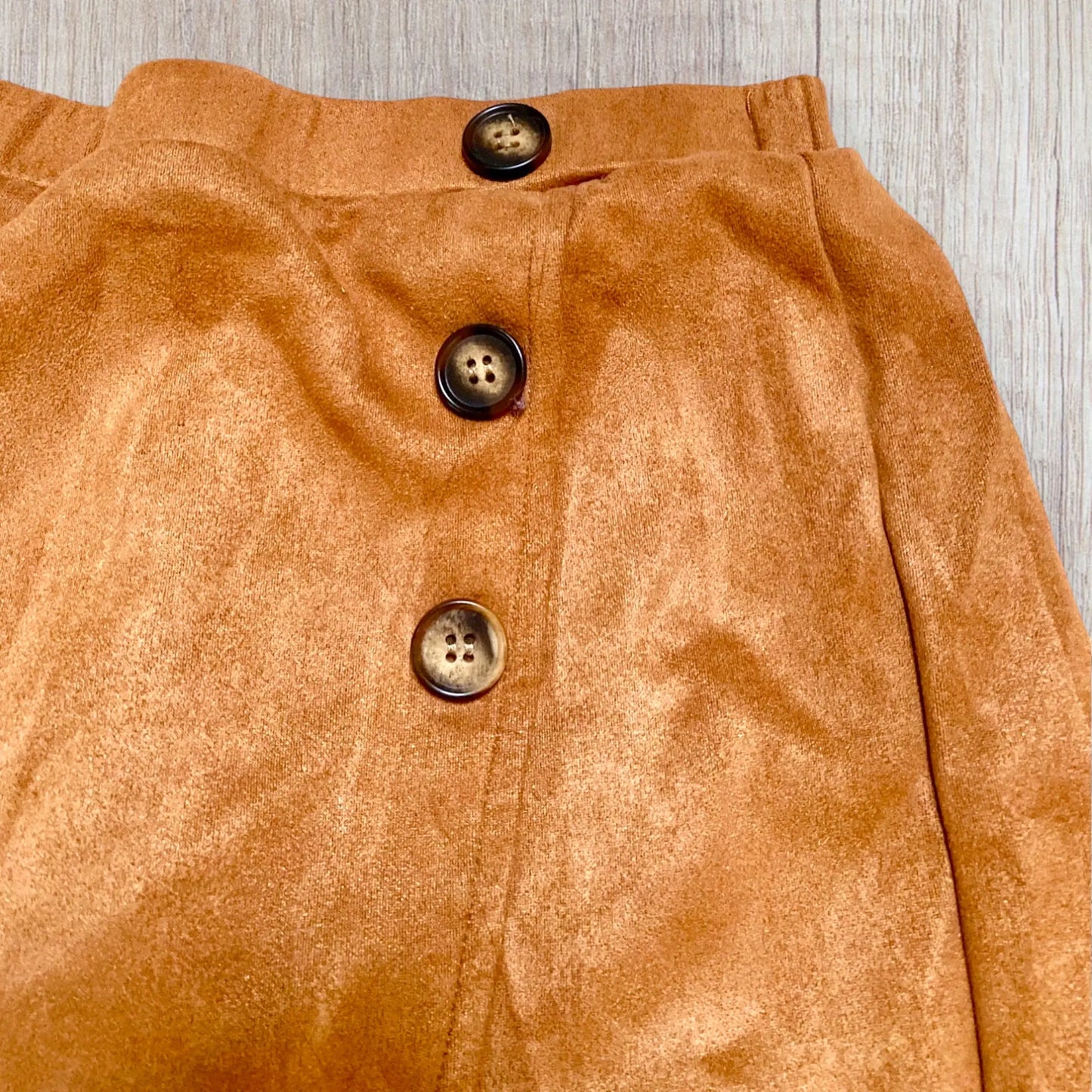 Jupe Fendue Fausse Fente en Daim Marron - Fille 6 ans, Shein shein