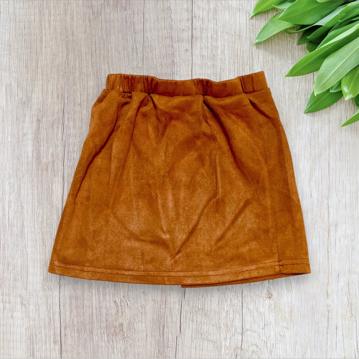 Jupe Fendue Fausse Fente en Daim Marron - Fille 6 ans, Shein shein
