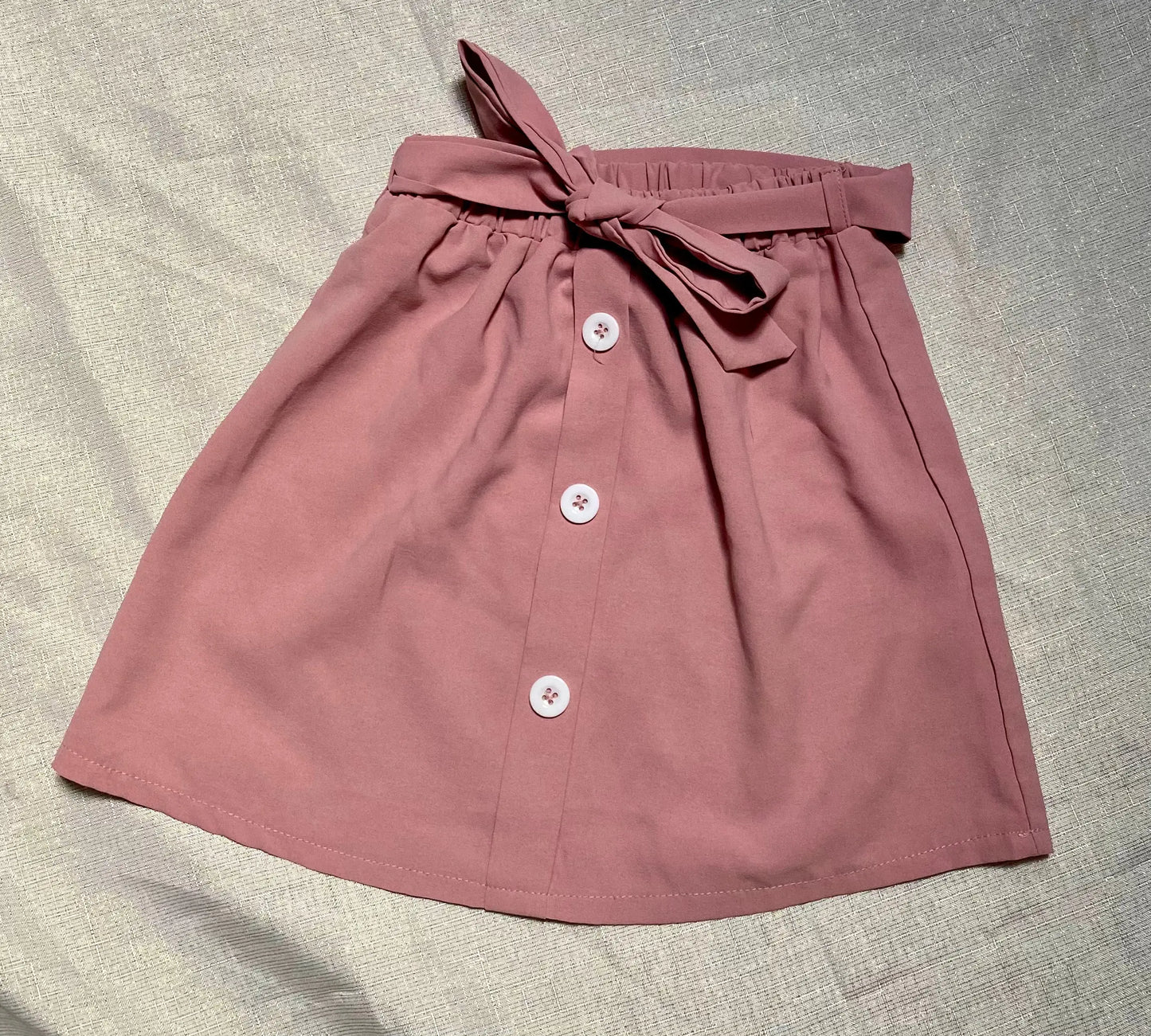 Jupe Rose avec Ceinture Assortie - Fille 6 ans, Shein shein