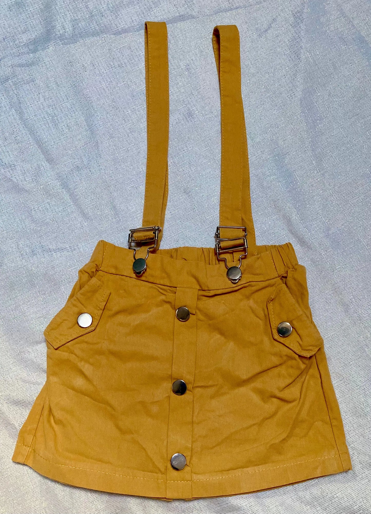 Jupe Short Jaune avec Bretelles Détachables - Fille 6 ans, Shein shein