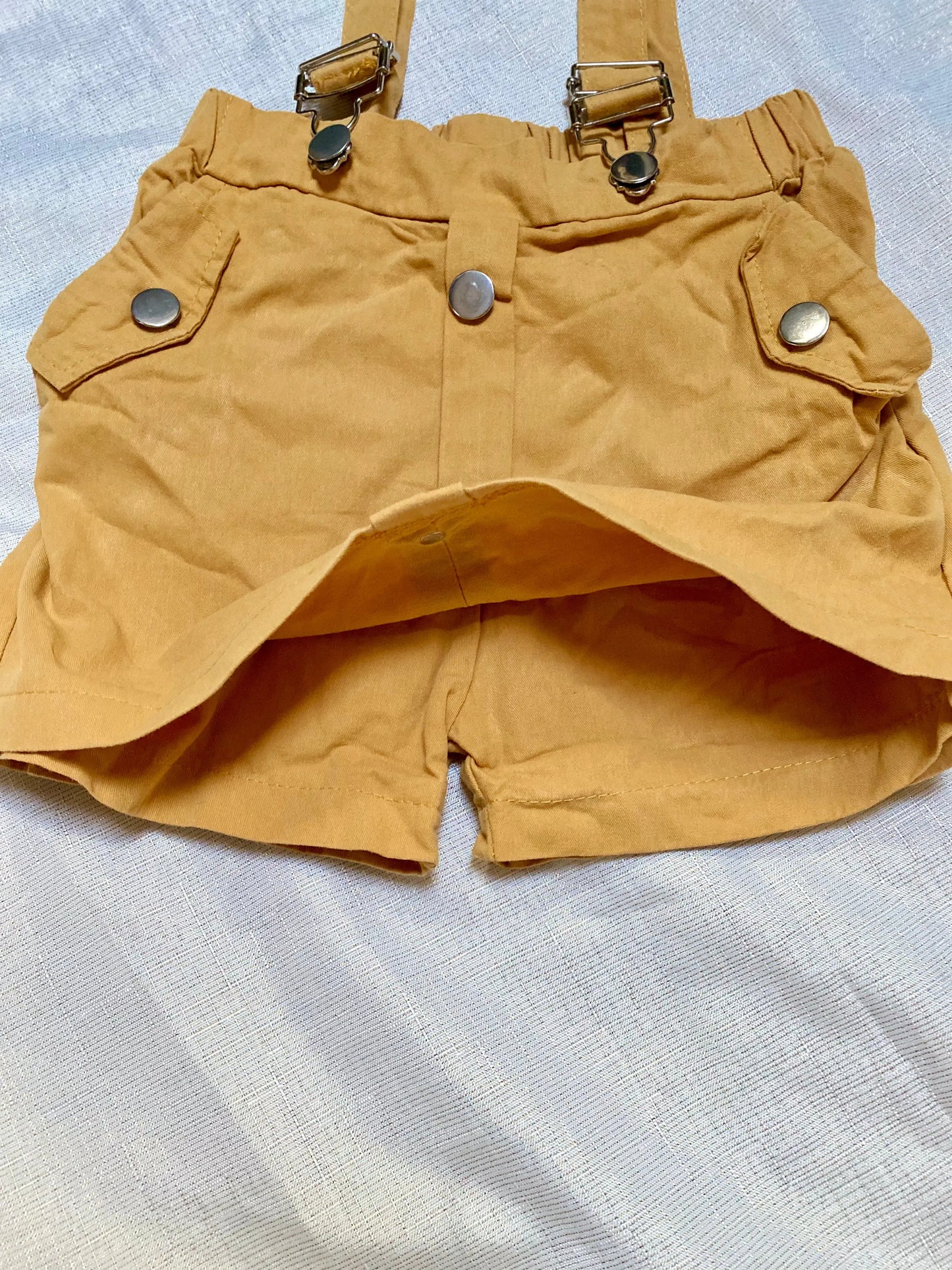 Jupe Short Jaune avec Bretelles Détachables - Fille 6 ans, Shein shein