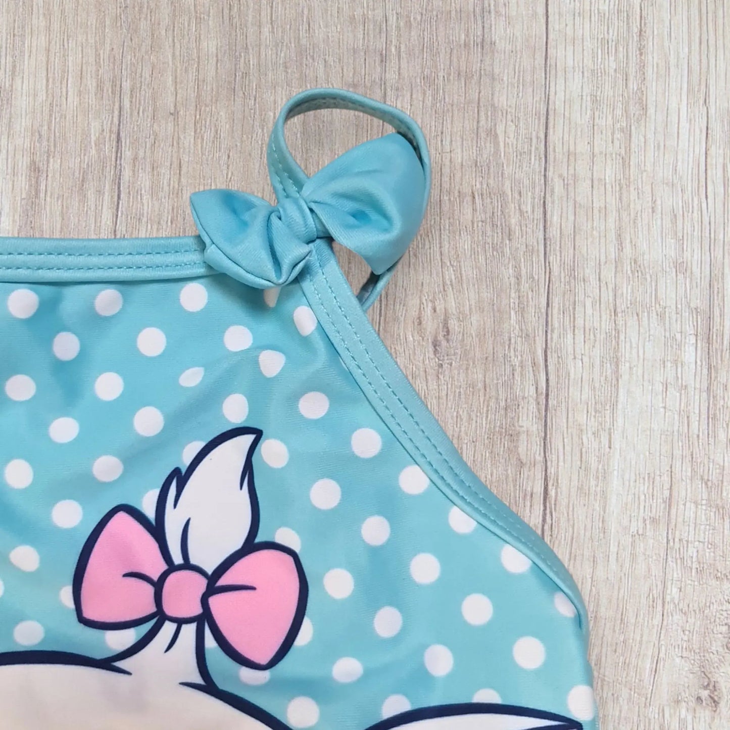 Maillot de bain bébé fille Disney 18 mois 1 pièce bleu ciel pois Marie Aristochats