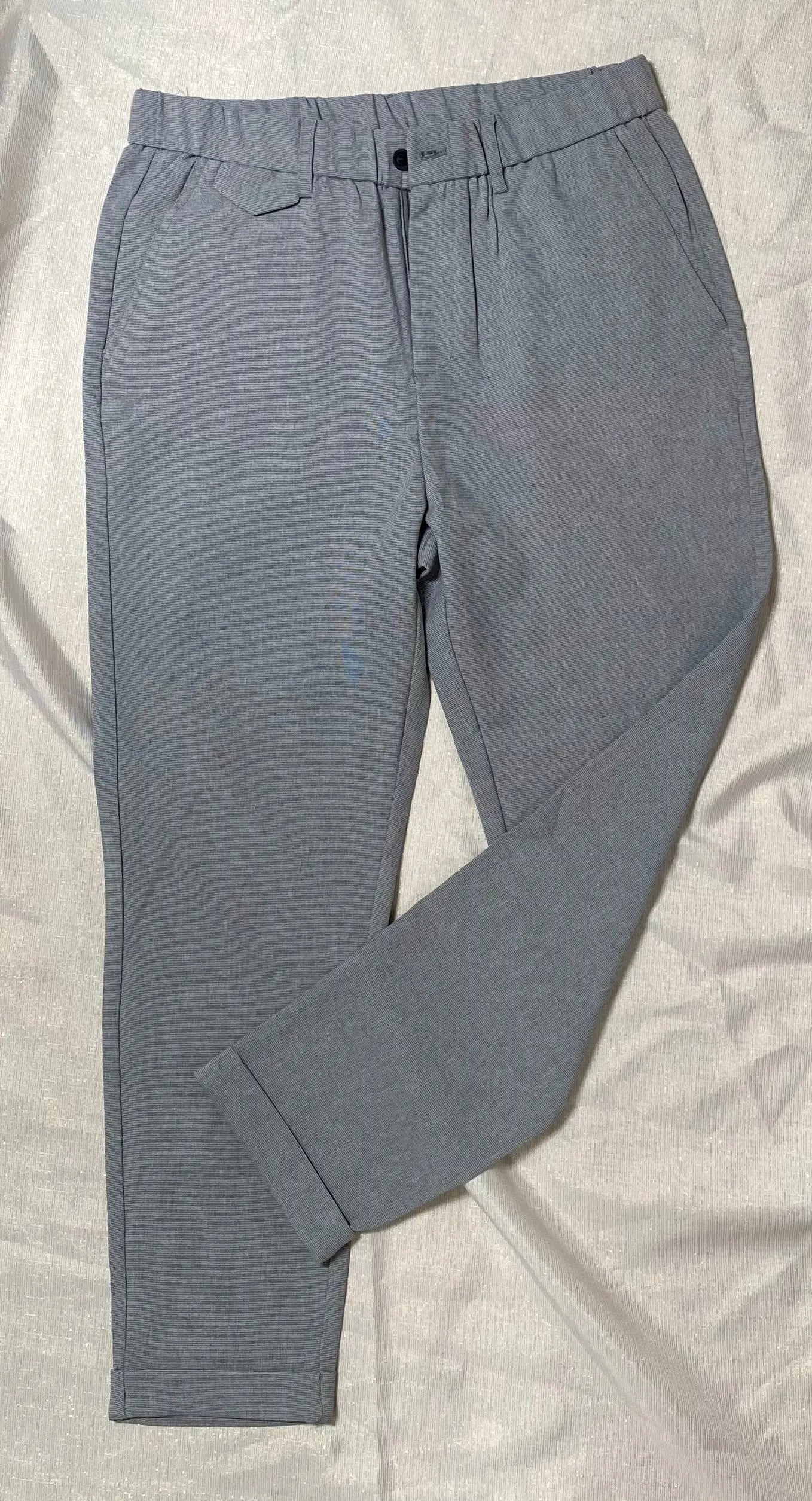 Pantacourt Homme Shein Gris, Style Casual Skinny, Coupe Régulière taille M-48 shein