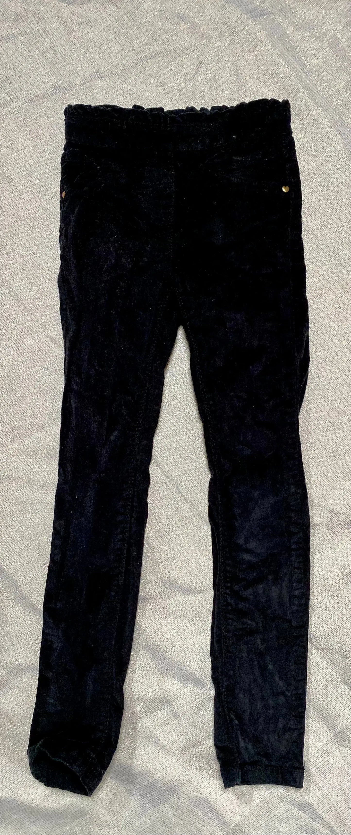 Pantalon Skinny en Velours avec Détails Clous Dorés - Fille 7 ans, Tape à l'Œil tape à l'oeil