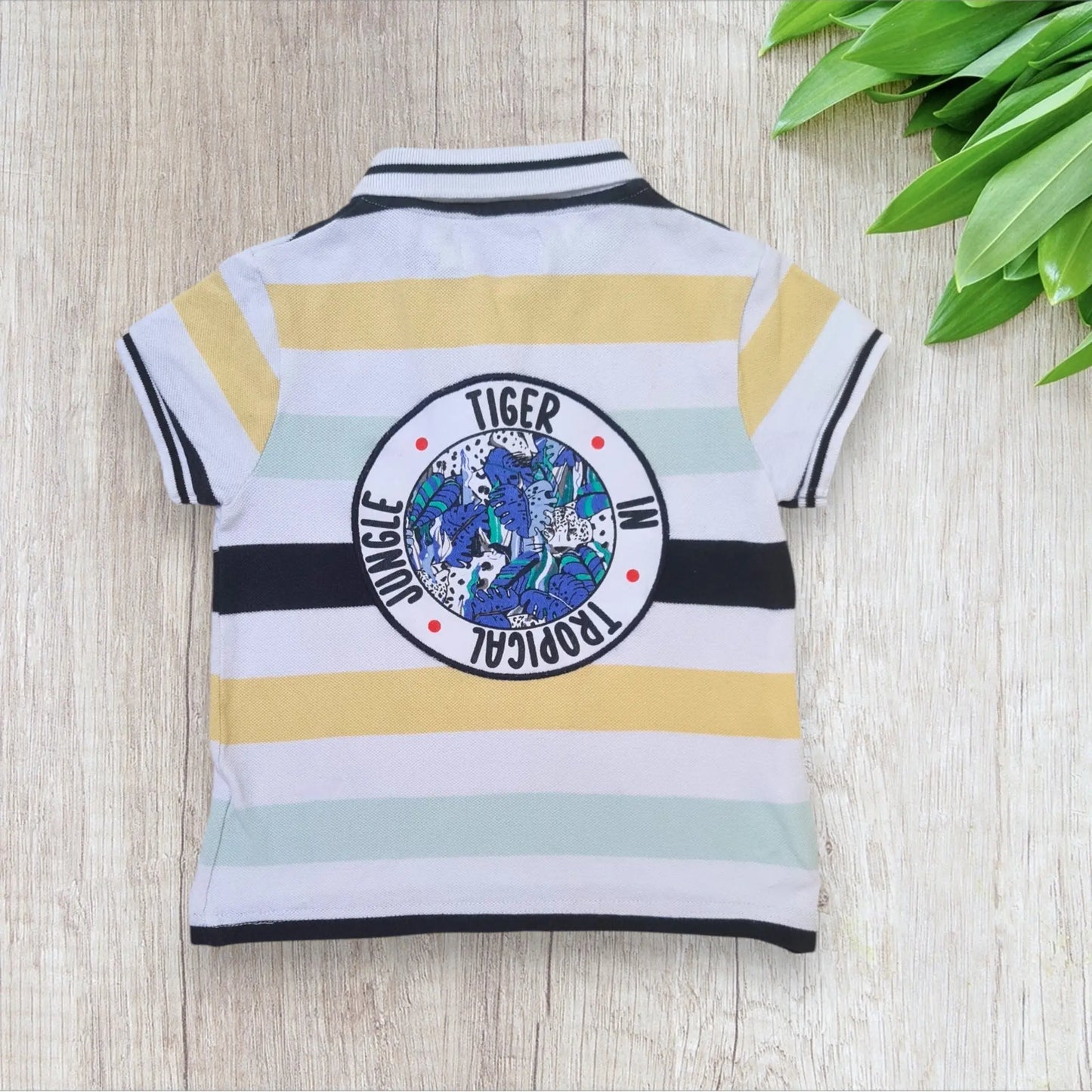 Polo garçon rayé – 5 ans – La Fabrique des Garçons – Broderie dos – Très bon état Stokomani