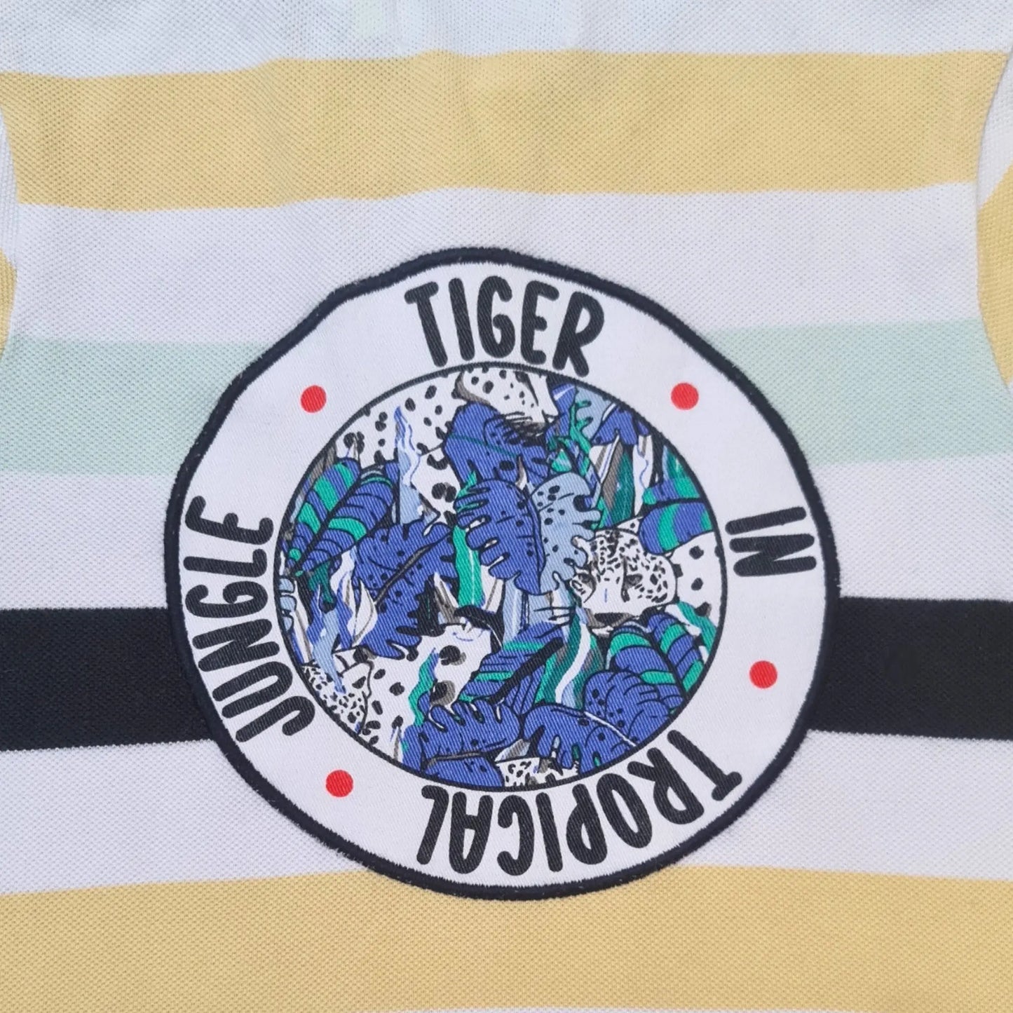 Polo garçon rayé – 5 ans – La Fabrique des Garçons – Broderie dos – Très bon état Stokomani