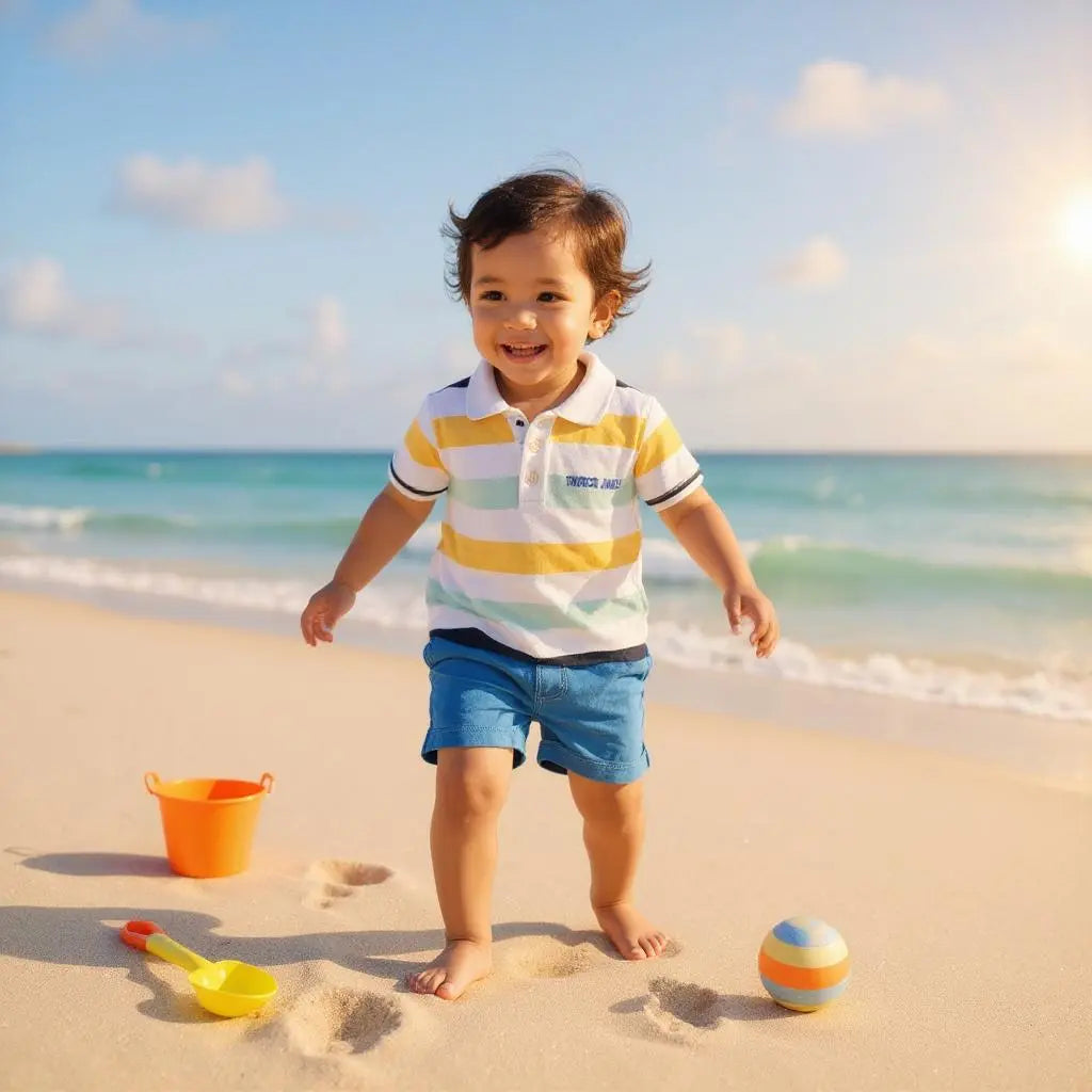 Polo garçon rayé–5 ans–La Fabrique des Garçons–Broderie dos–Très bon état Stokomani