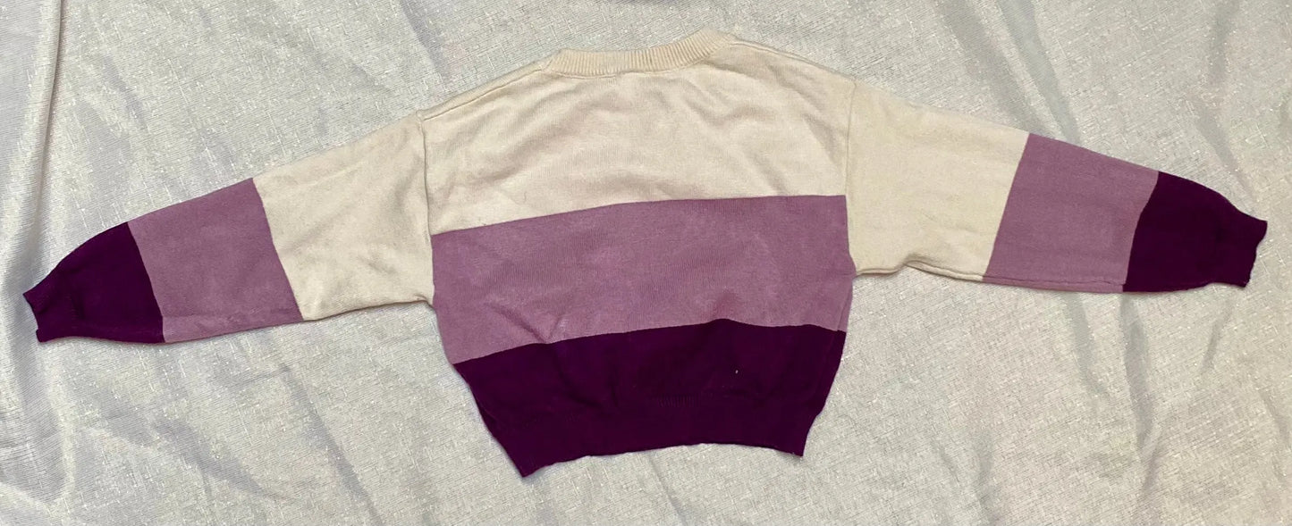 Pull Crop Top Tricolore - Fille 6 ans, Shein shein