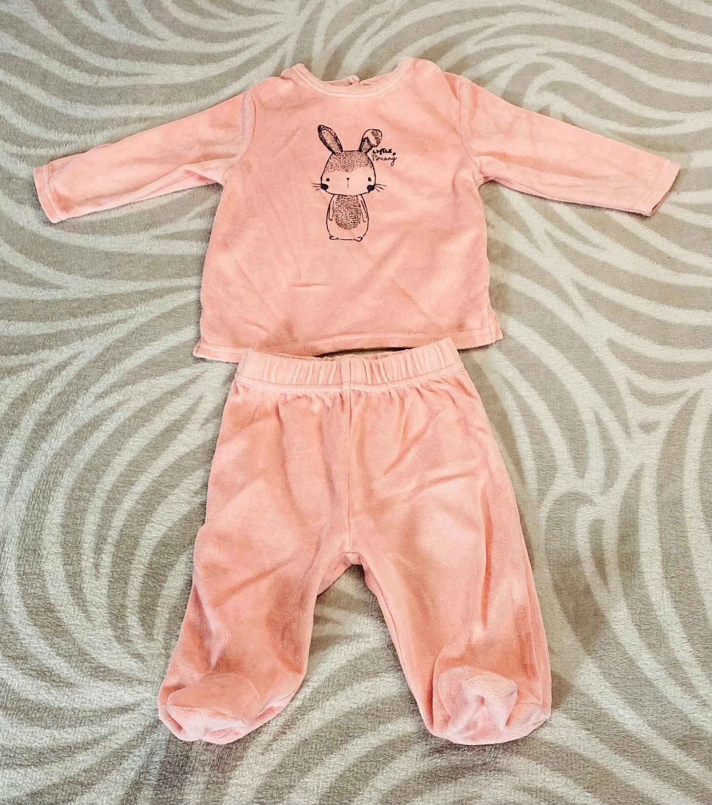 Pyjama Bébé Fille 6 Mois 2 Pièces en Polaire Rose Clair - Newco newco