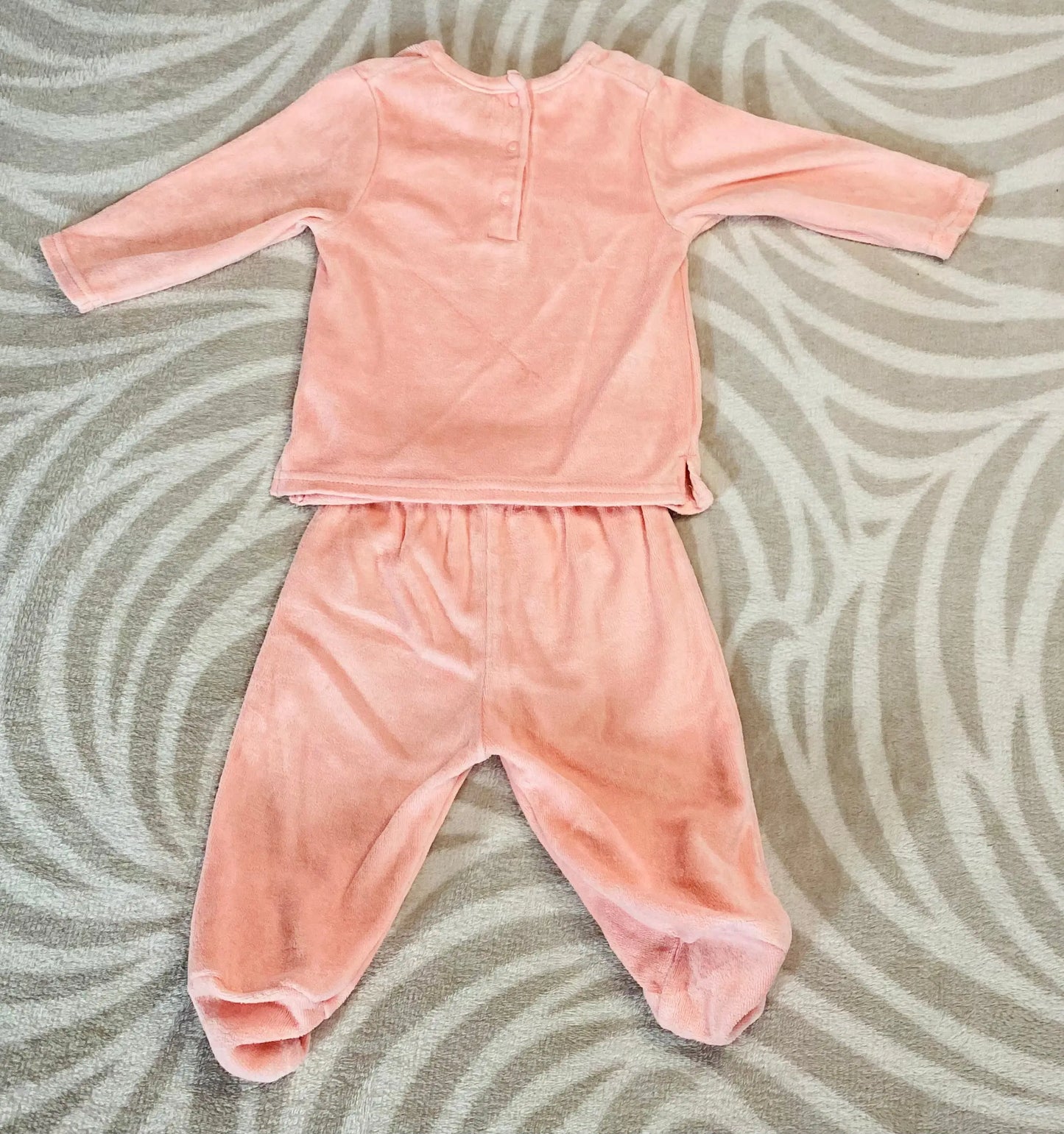 Pyjama Bébé Fille 6 Mois 2 Pièces en Polaire Rose Clair - Newco newco