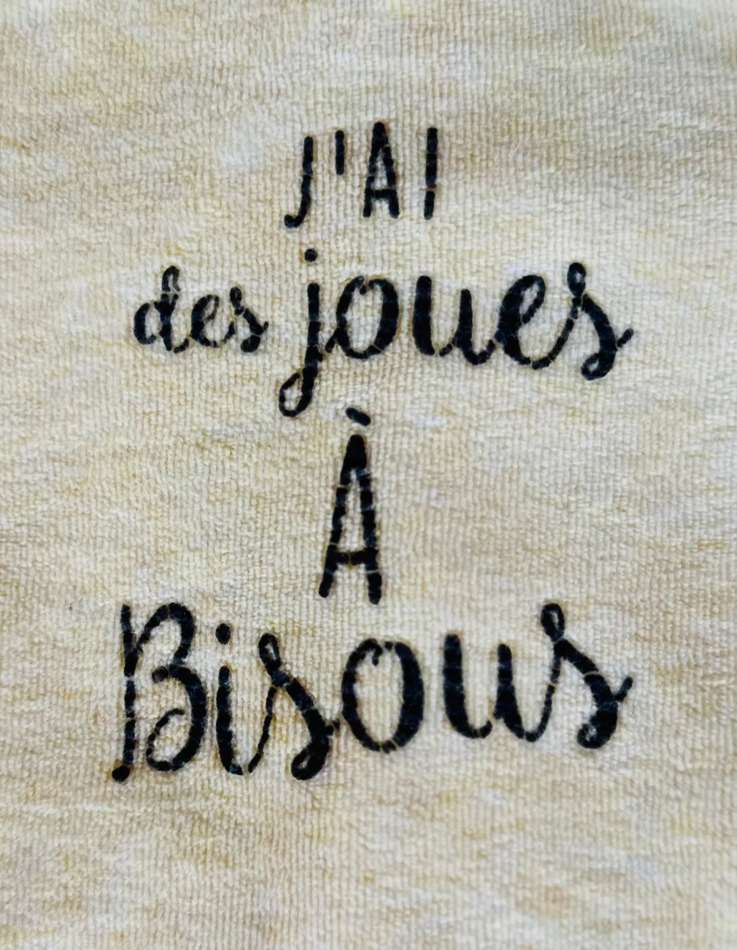 Pyjama Mixte "J'ai des Joues à Bisous" Jaune Pâle - Bébé 3 Mois - Tape à l'Oeil tape à l'oeil