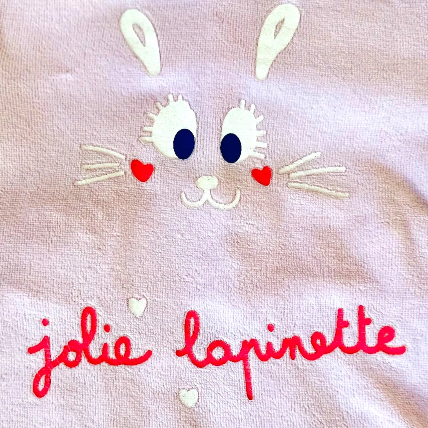 Pyjama bébé fille long rose - “Jolie Lapinette” avec dessin de lapin, taille 3 mois la petite friperie