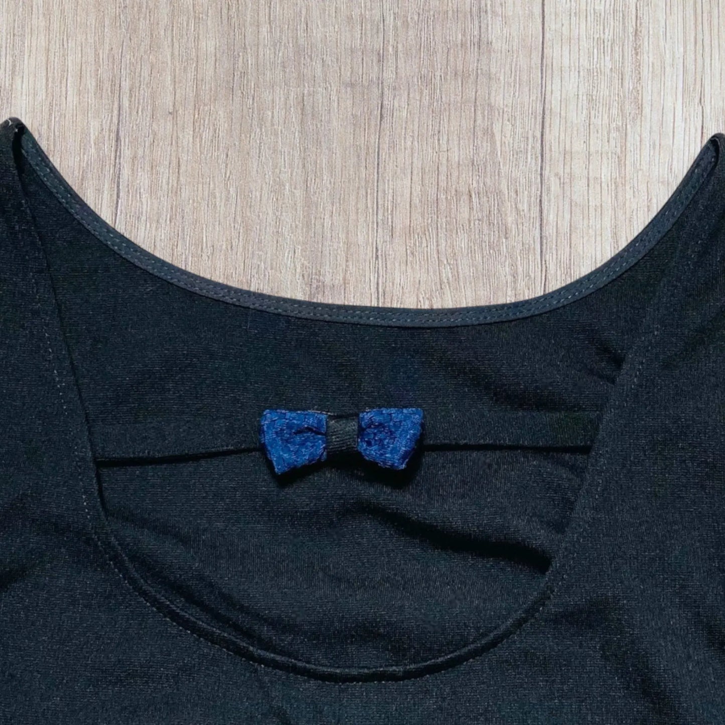 Robe Femme XS NAFNAF Sans Manche - Haut Noir Uni & Jupe Bleu Marine Texturée NAF NAF