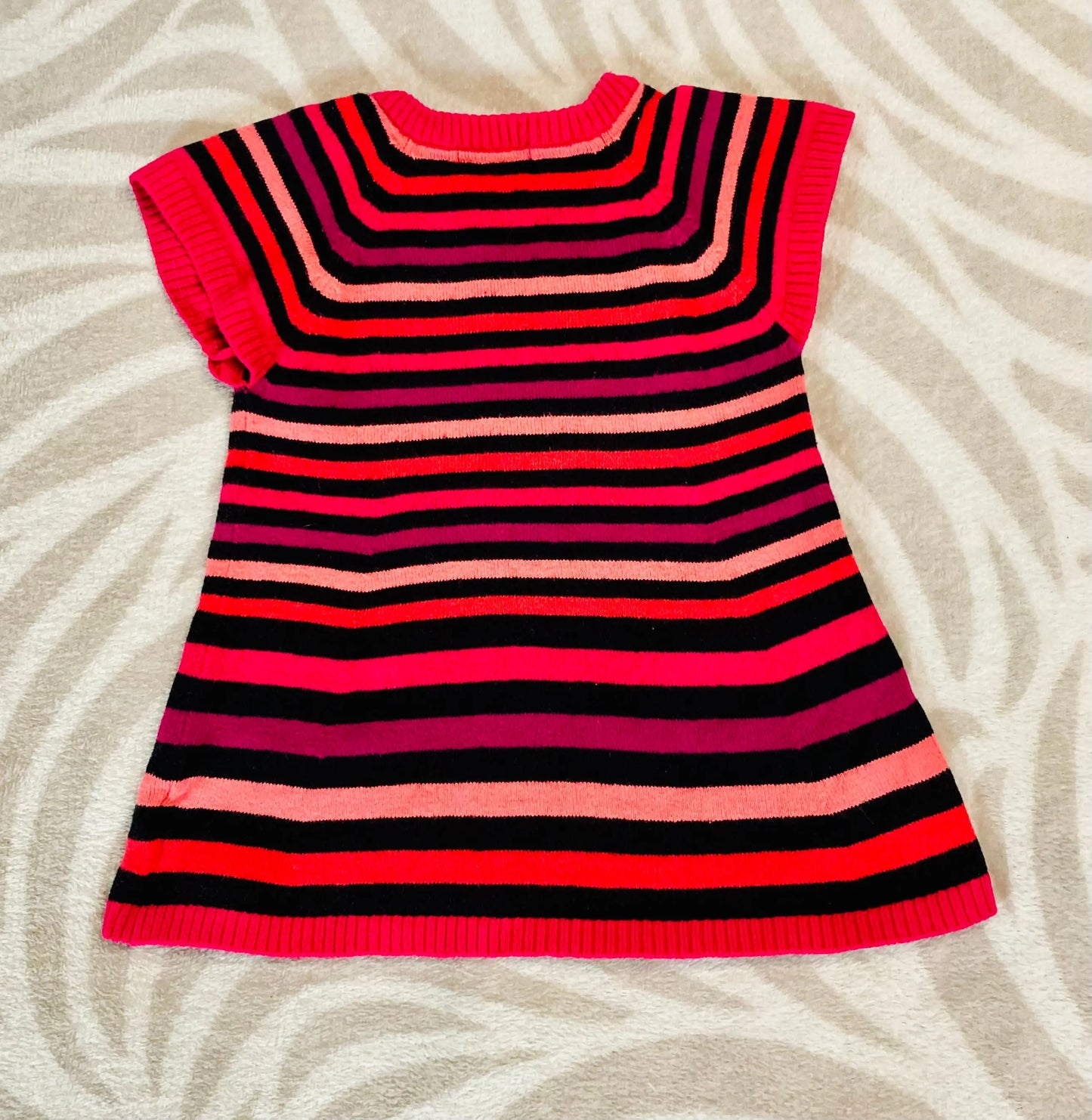 Robe Pull Bébé Fille 6 Mois à Rayures Colorées - Orchestra orchestra