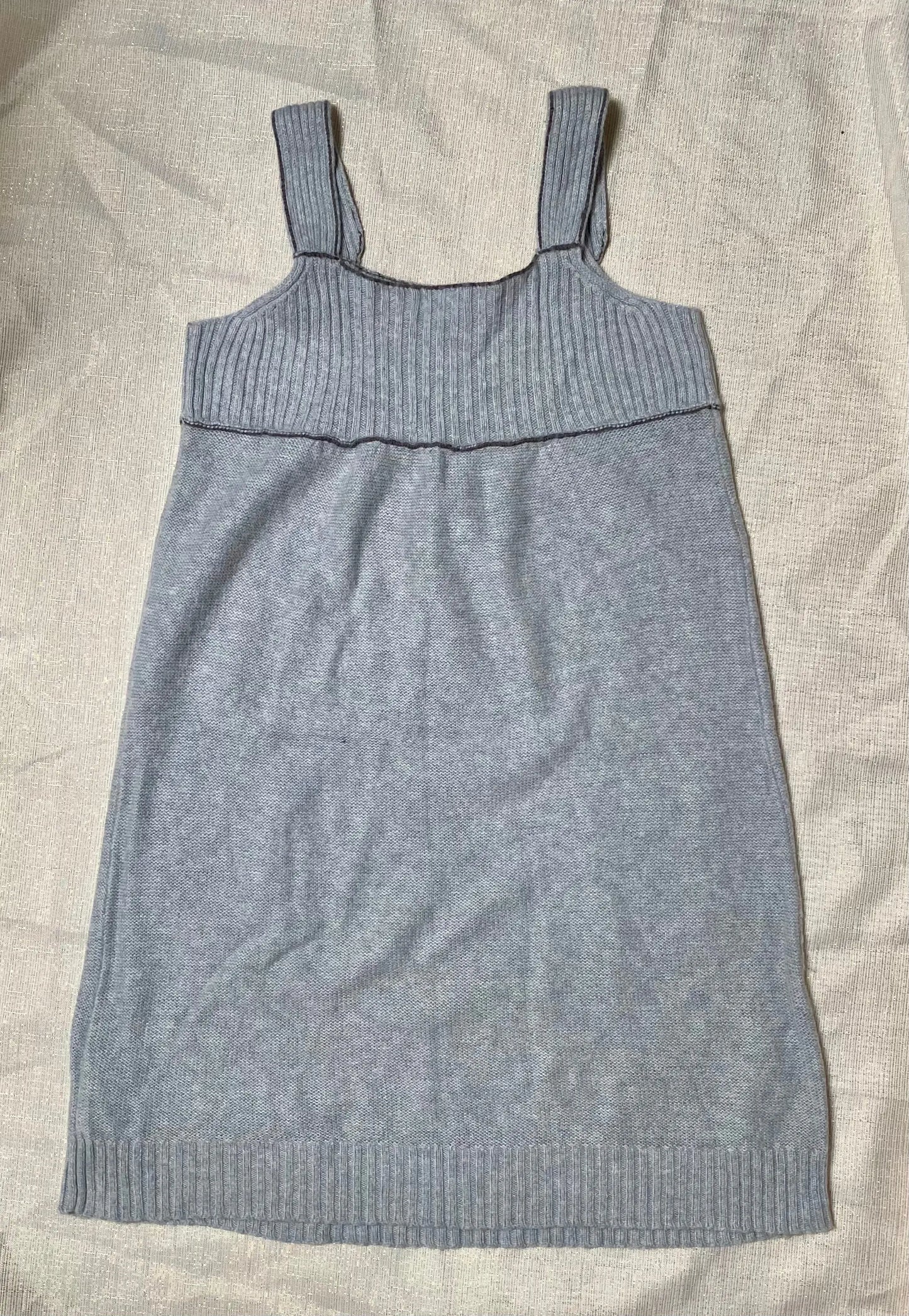 Robe Pull Débardeur Tricot 9-10 ans Tex Carrefour - Grise Clair tex