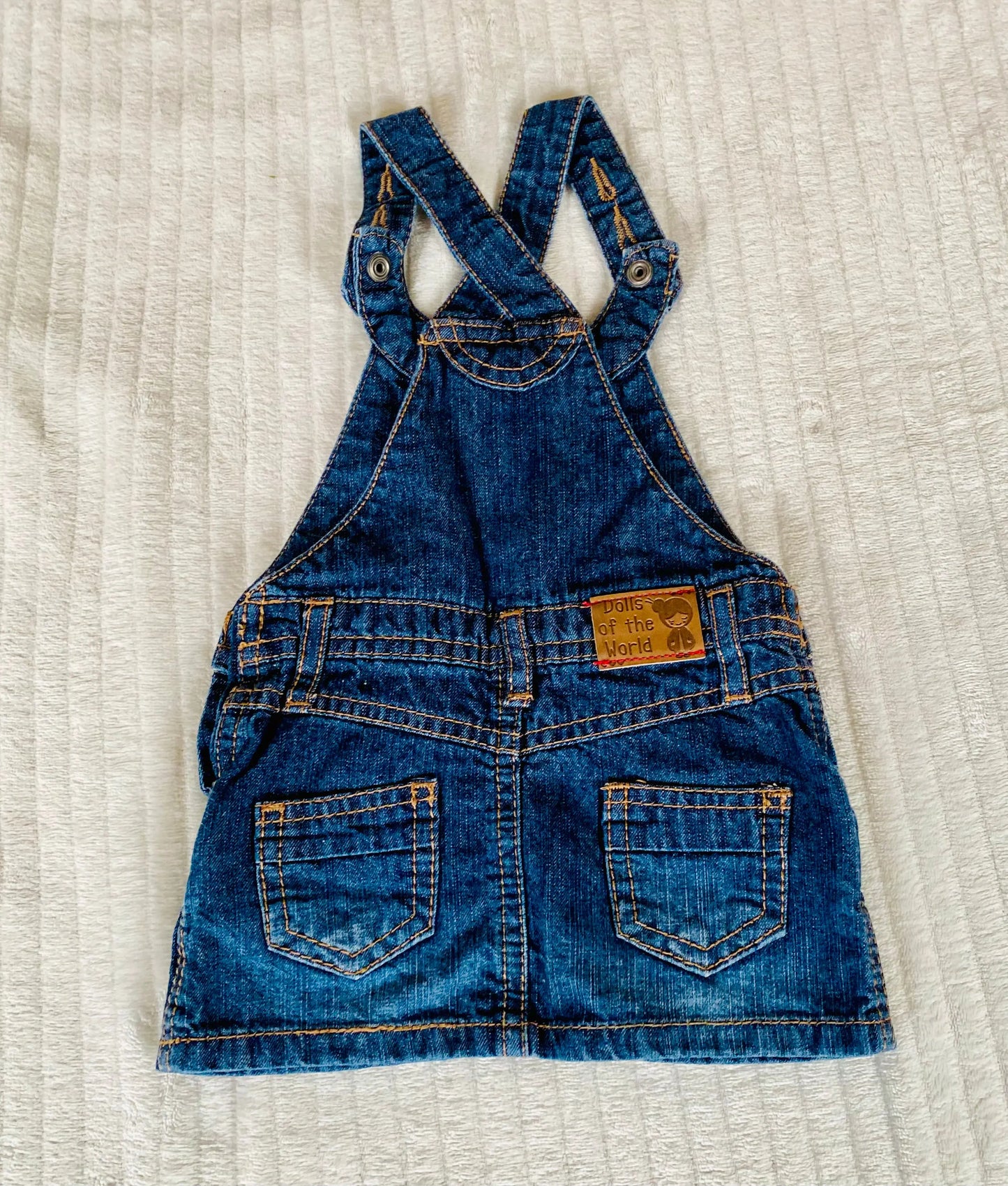 Robe Salopette en Jean Brut Foncé - Bébé Fille Taille 3 Mois - Kiabi kiabi