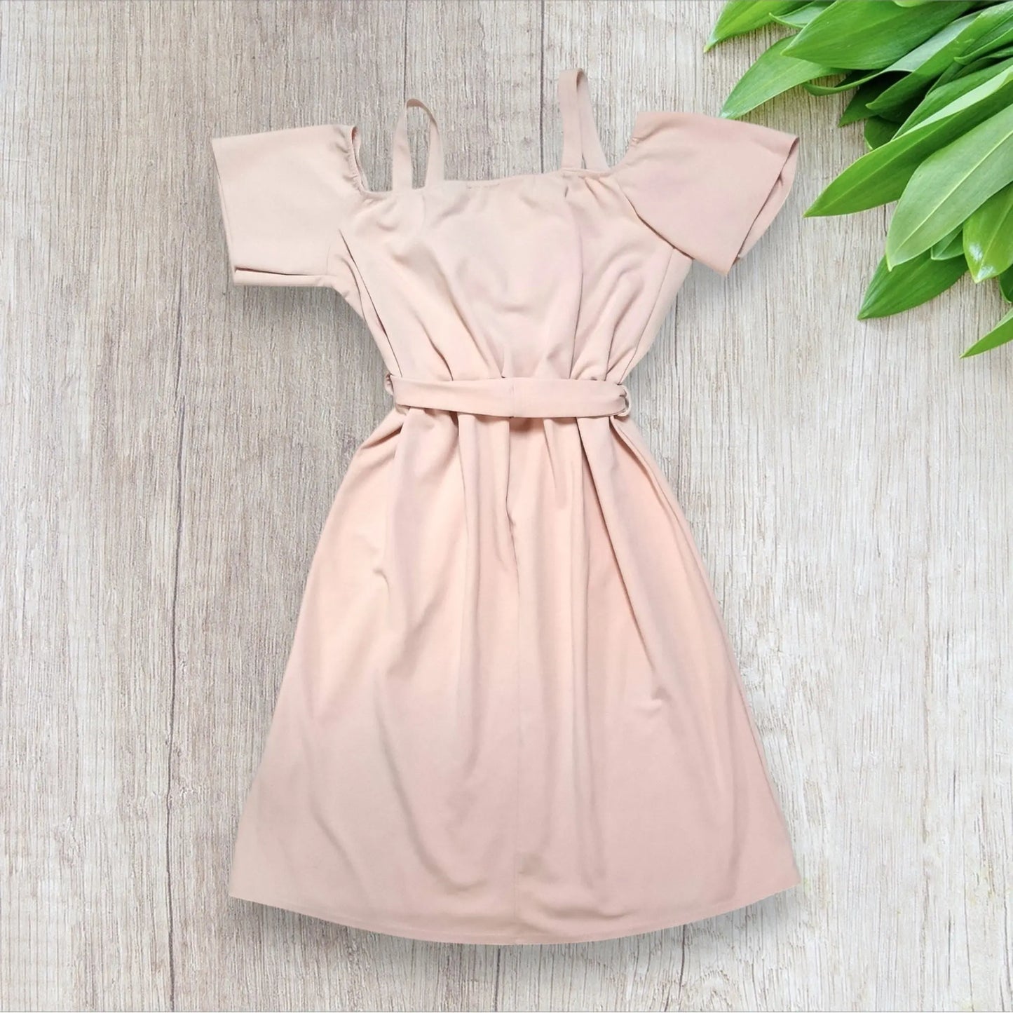 Robe rose pastel Boohoo femme taille 46 cache cœur ceinture
