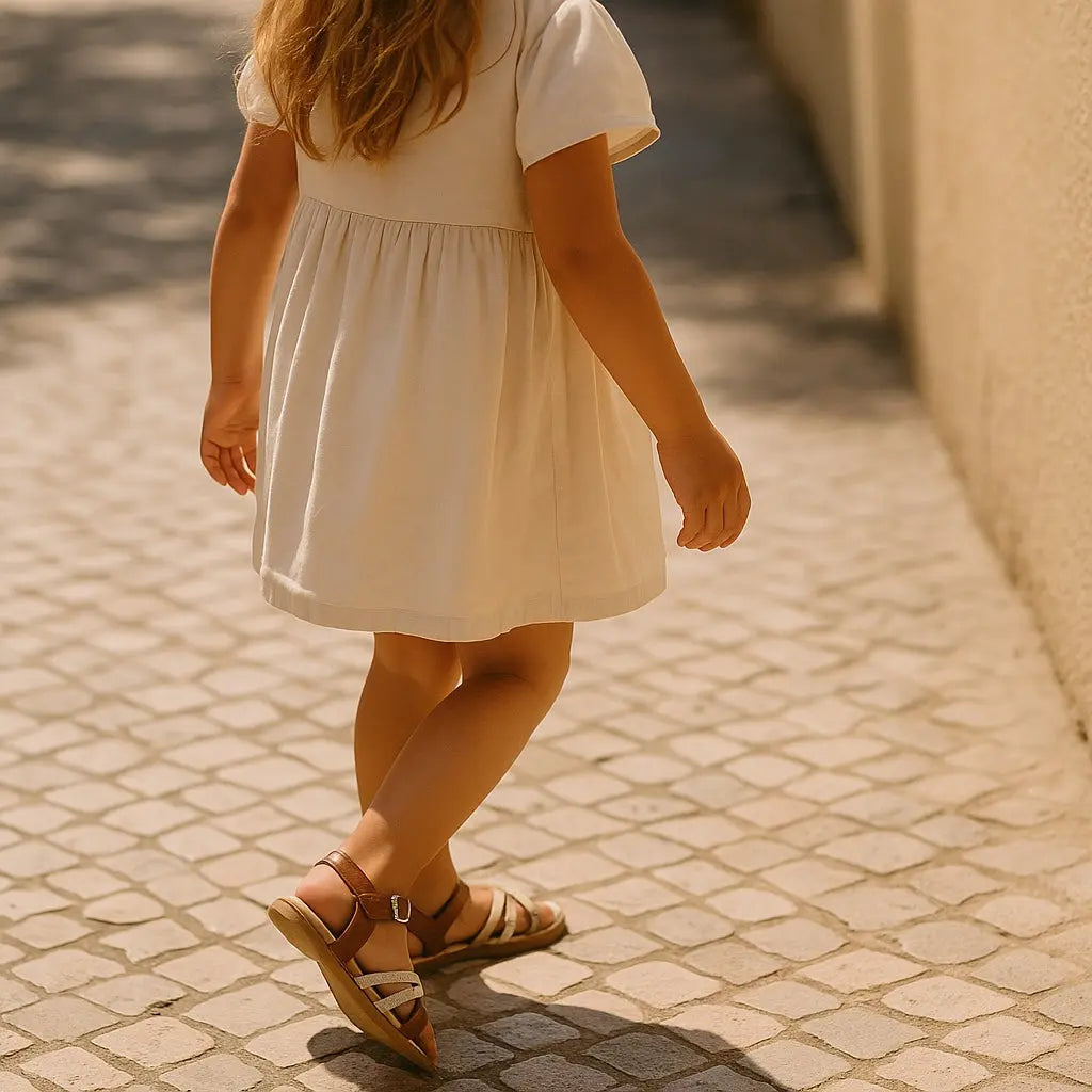 Sandales fille taille 27 – Charlie & Prune | Multibandes marron & doré districenter
