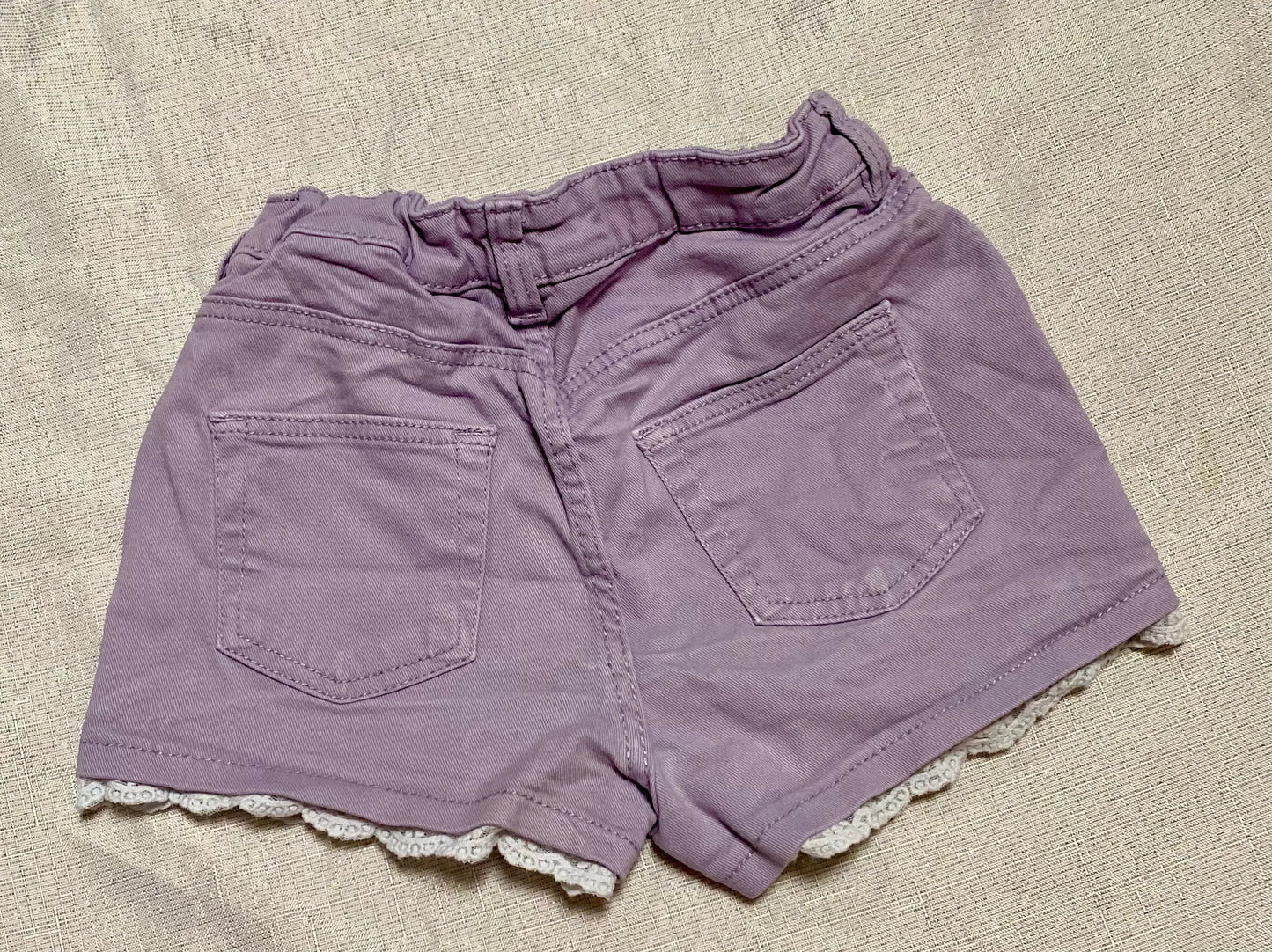 Short en Jean Coloré avec Dentelle - Fille 6-7 ans, H&M H&M