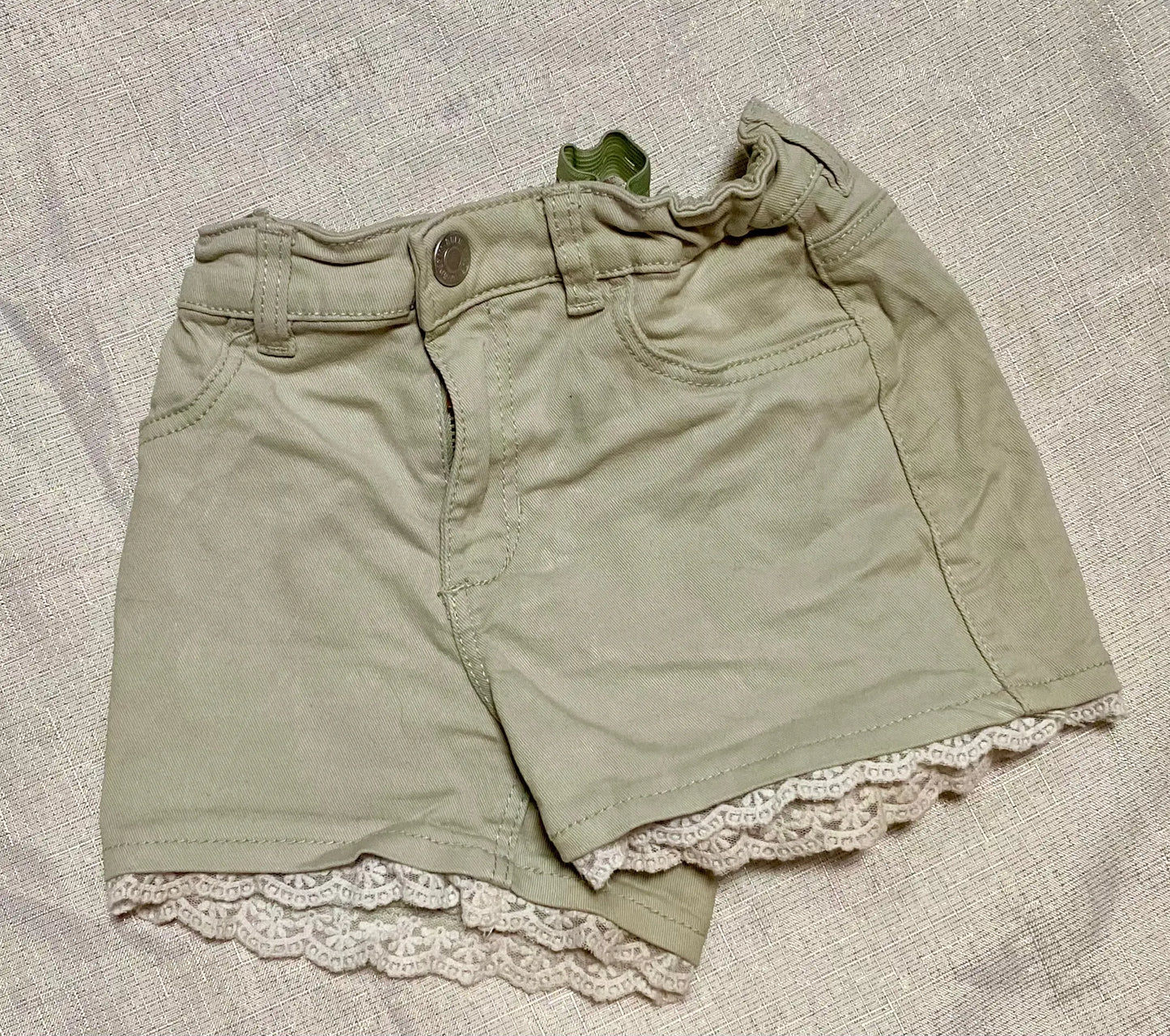 Short en Jean Coloré avec Dentelle - Fille 6-7 ans, H&M H&M