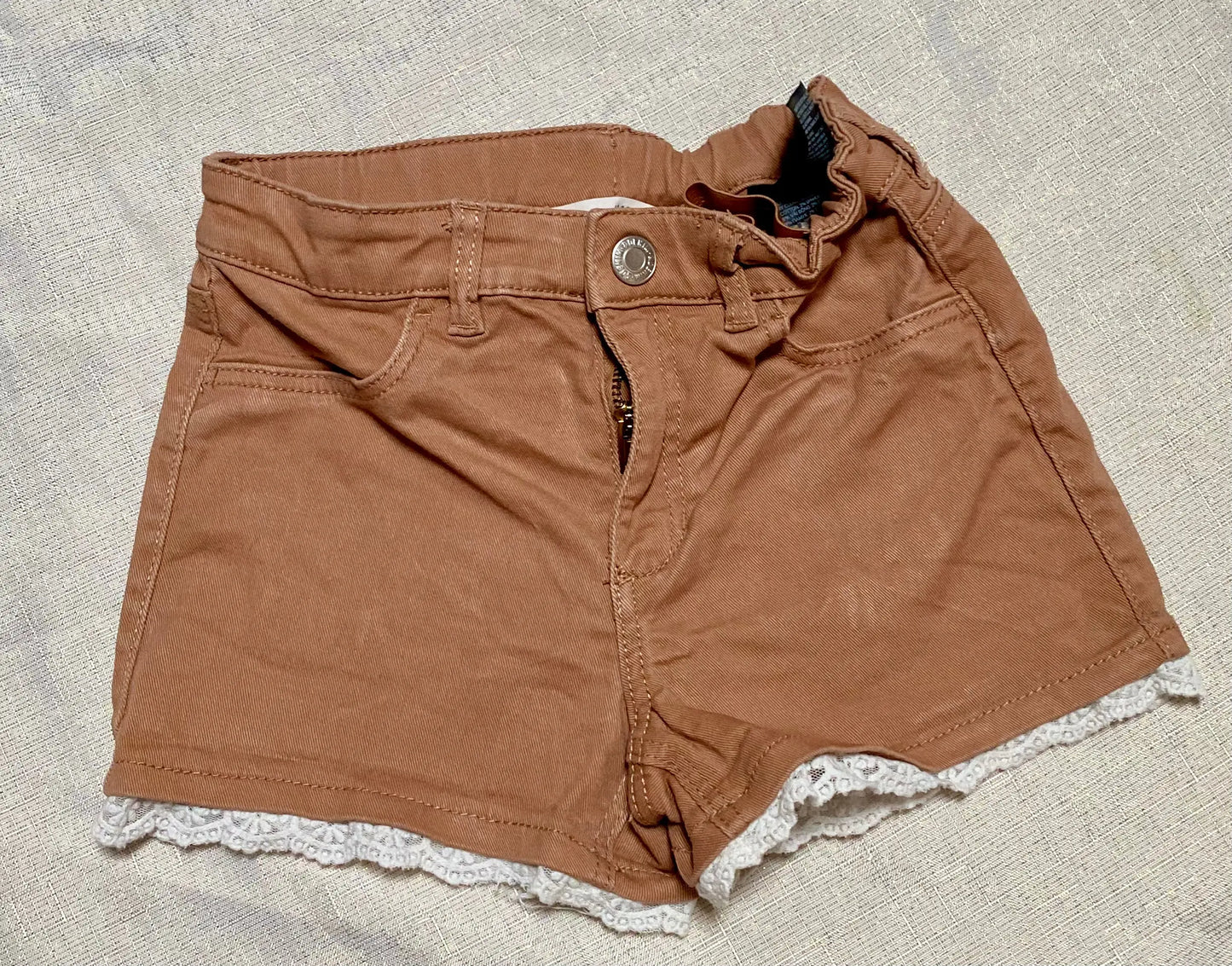 Short en Jean Coloré avec Dentelle - Fille 6-7 ans, H&M H&M
