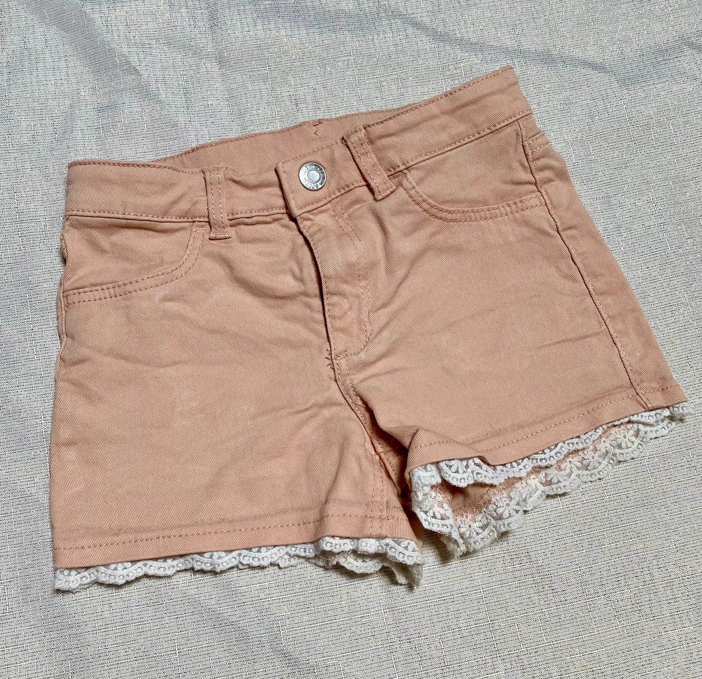 Short en Jean Coloré avec Dentelle - Fille 6-7 ans, H&M H&M