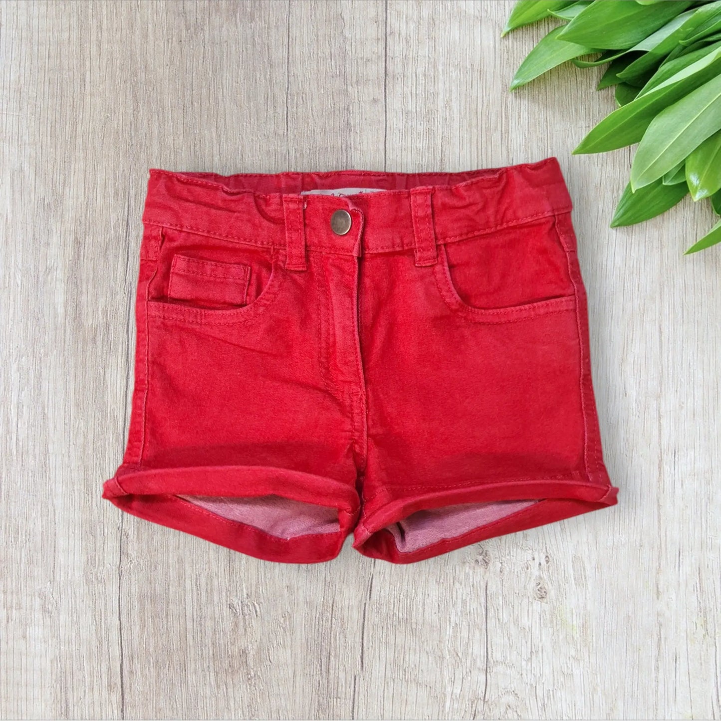 Short fille 5 ans jean rose clair ou rose-rouge Districenter