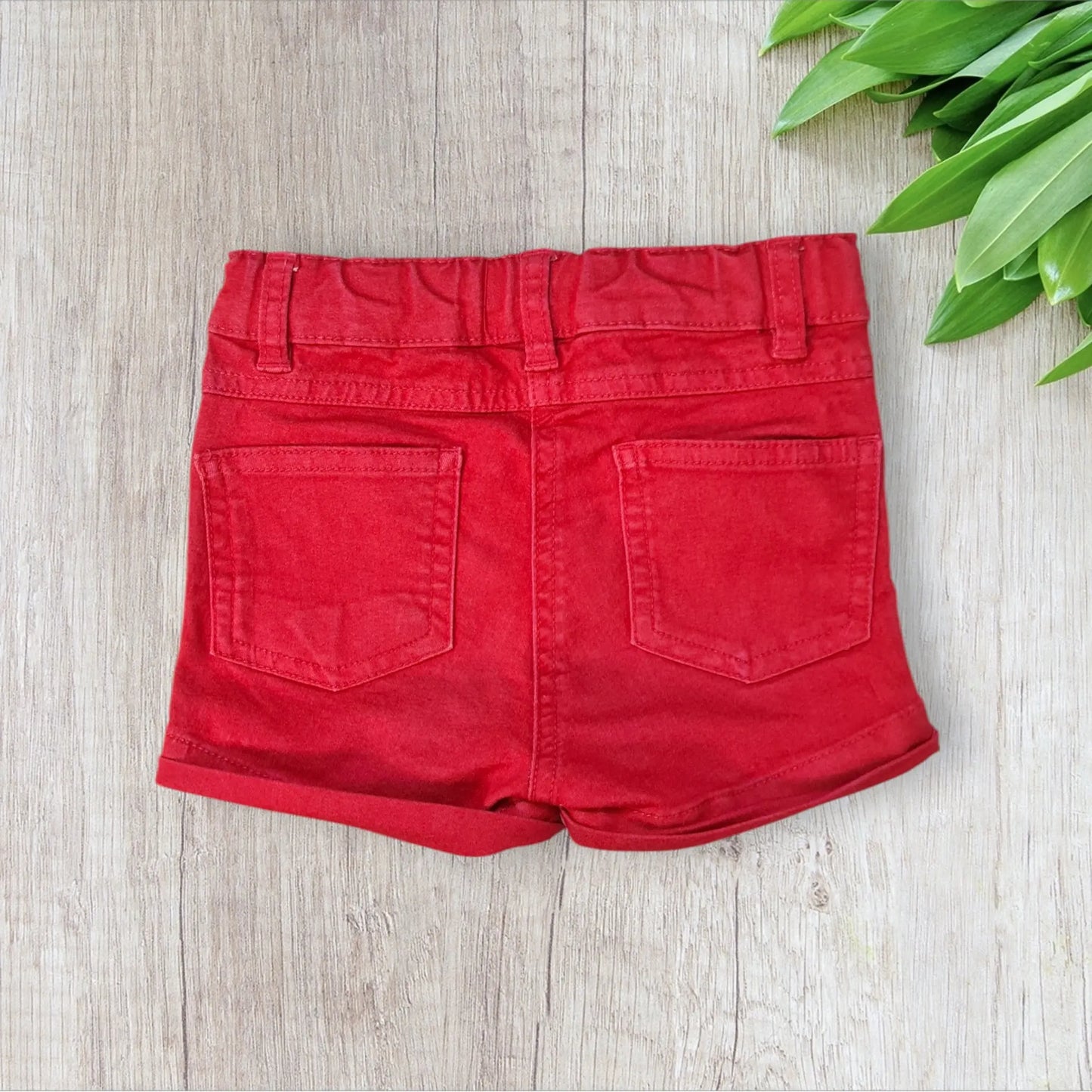 Short fille 5 ans jean rose clair ou rose-rouge Districenter