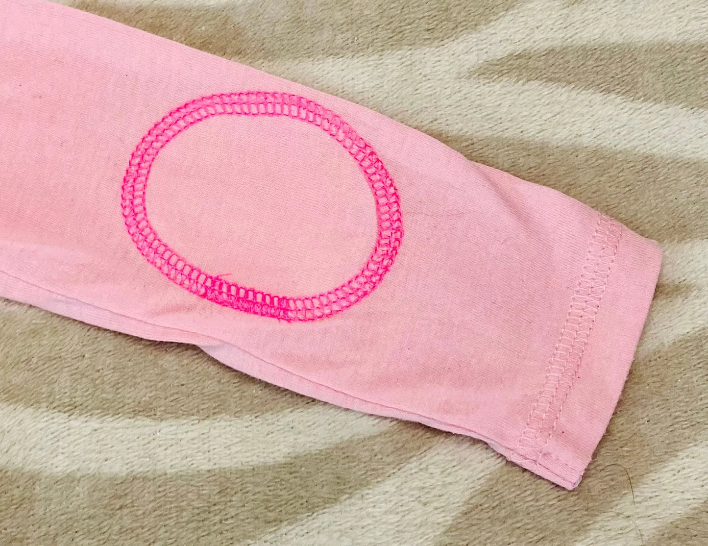 T-shirt Bébé 6 Mois - 67 cm Rose avec Motif Glace Souriante - Manche Longue et Attache Dos - Super U super u