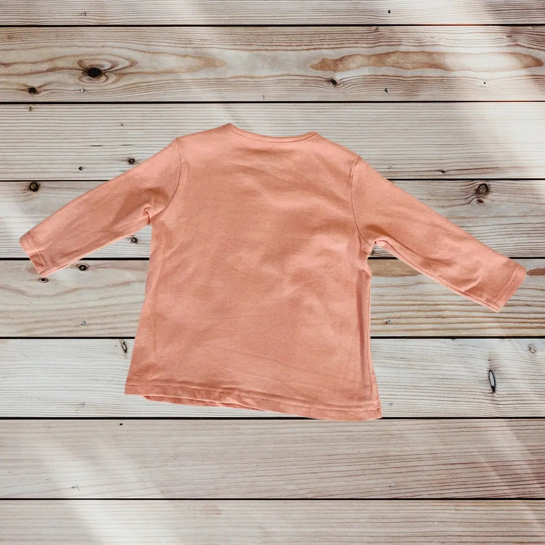 T-shirt Bébé Fille Rose Uni 6 Mois - Doux & Confortable La Boîte à Malice districenter
