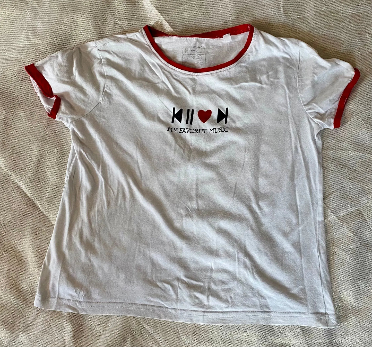 T-shirt Fille 12 ans Musique et Cœur - Districenter districenter