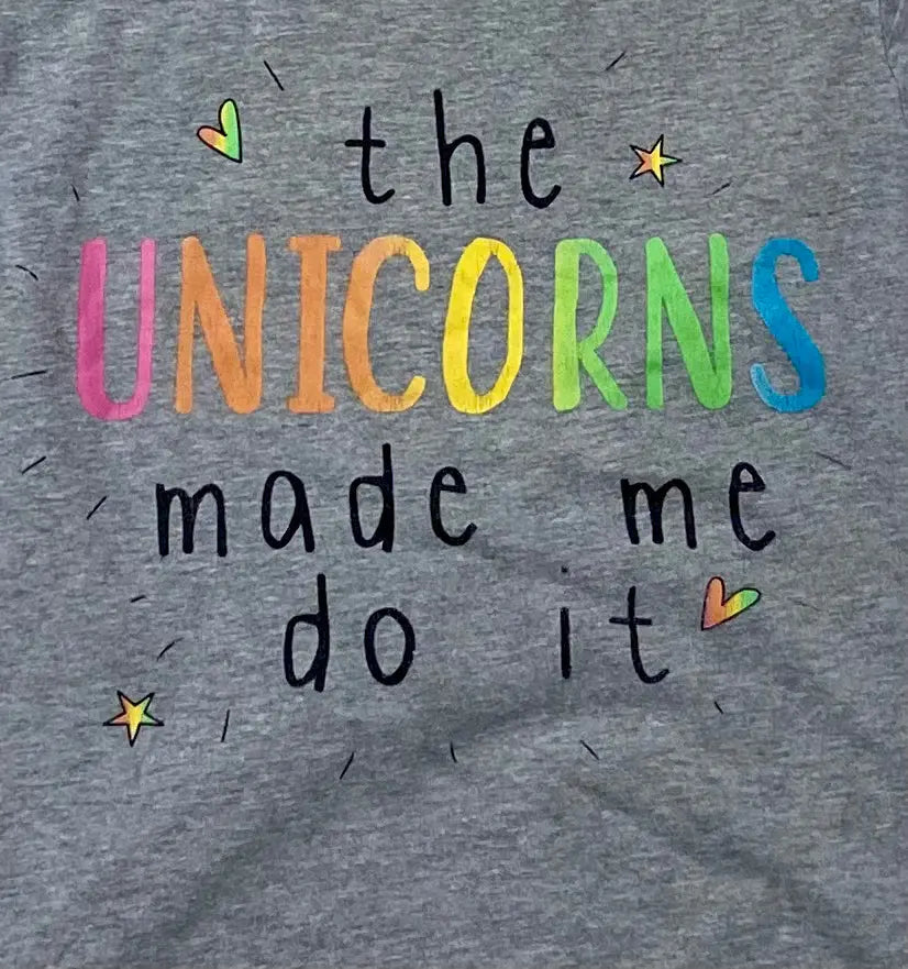 T-shirt Fille Gris Multicolore à Manches Courtes, Taille 10-11 Ans -Babou babou