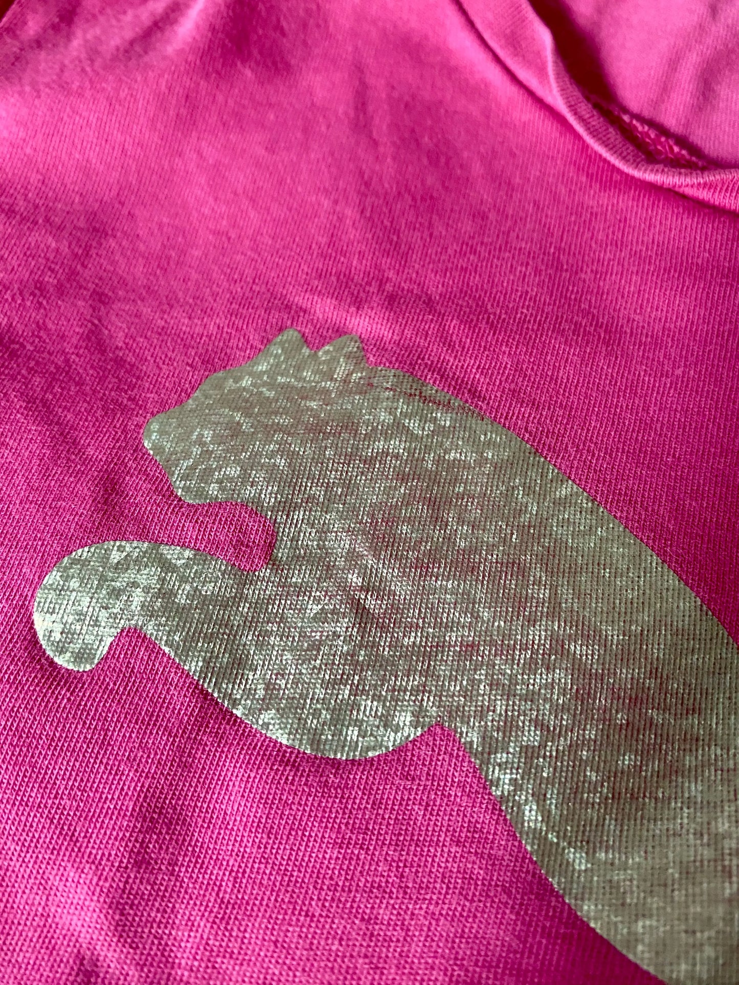 T-shirt Fuchsia à Logo Argenté Fille 12 ans - Puma puma