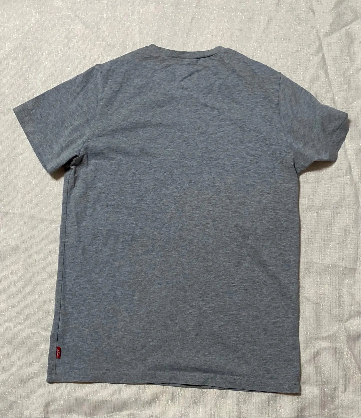 T-shirt Levi's Manches Courtes Mixte, Taille 14 Ans - Gris avec Imprimé Bleu Vert levi's